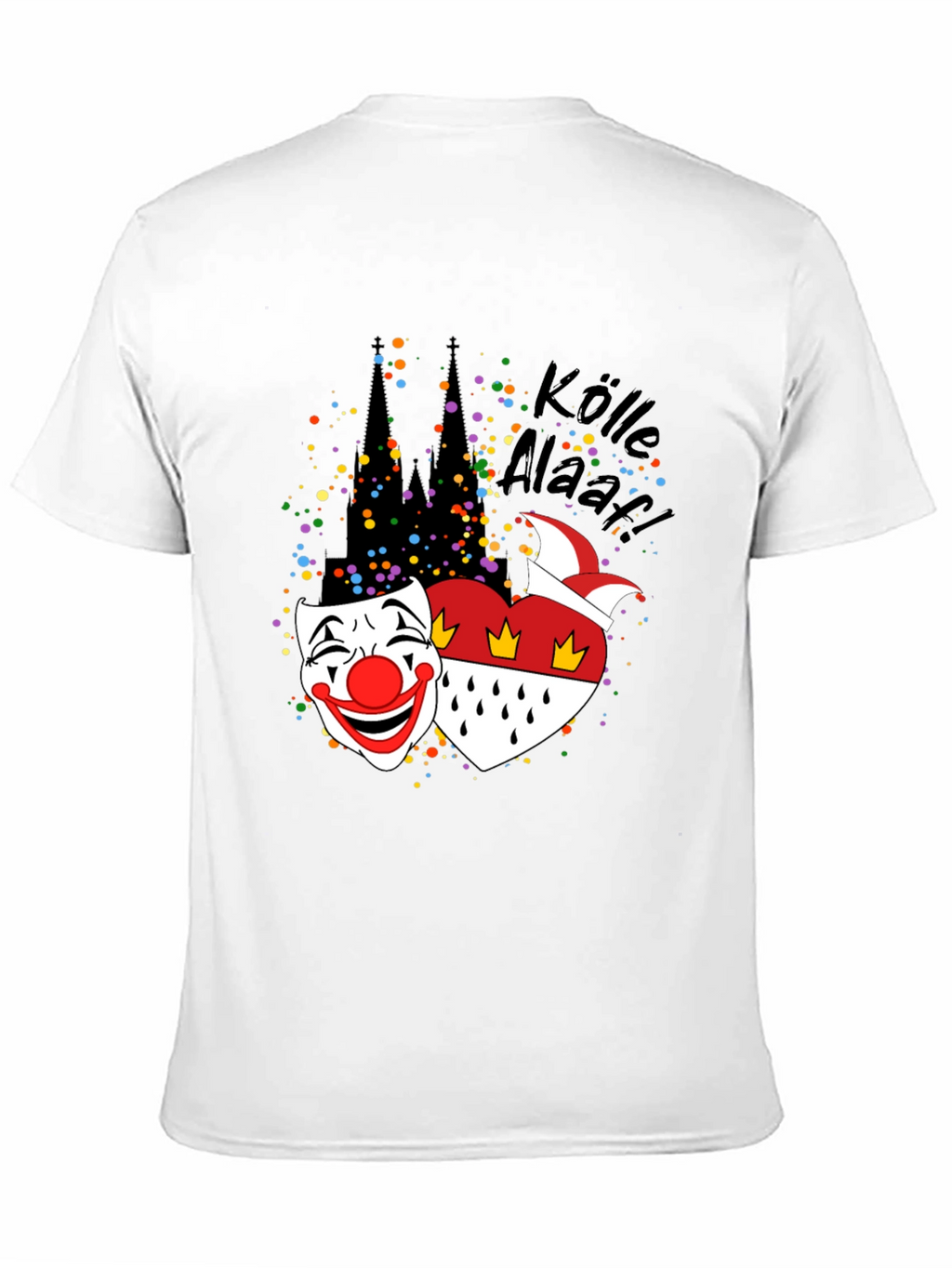 Cologne Carnival T-Shirt - Kölle Alaaf! Clown Mask