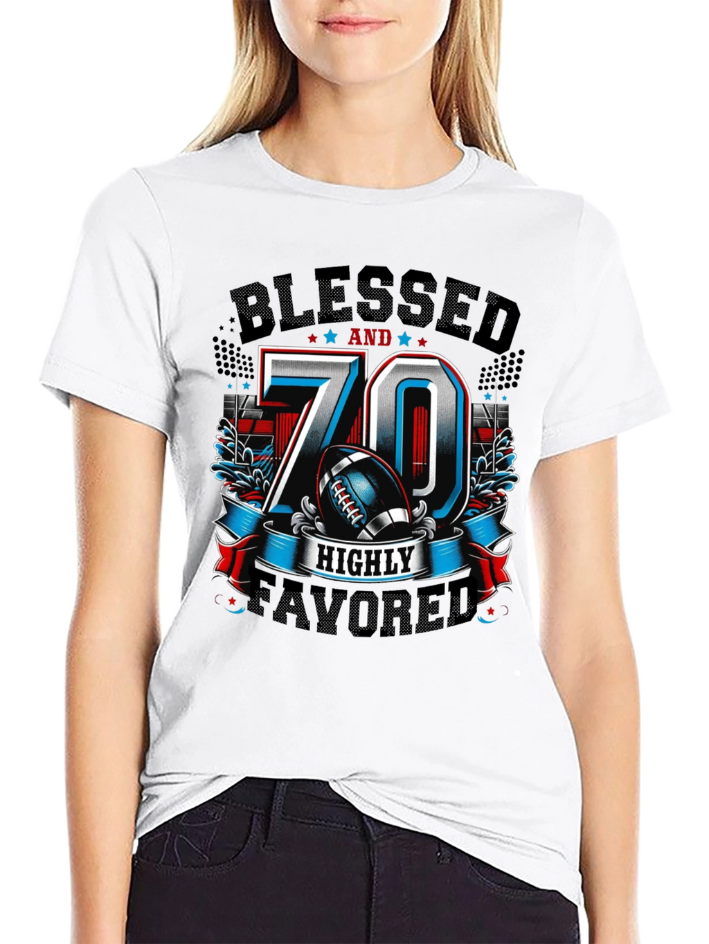 Blessed 70 Highly Favored T-Shirt