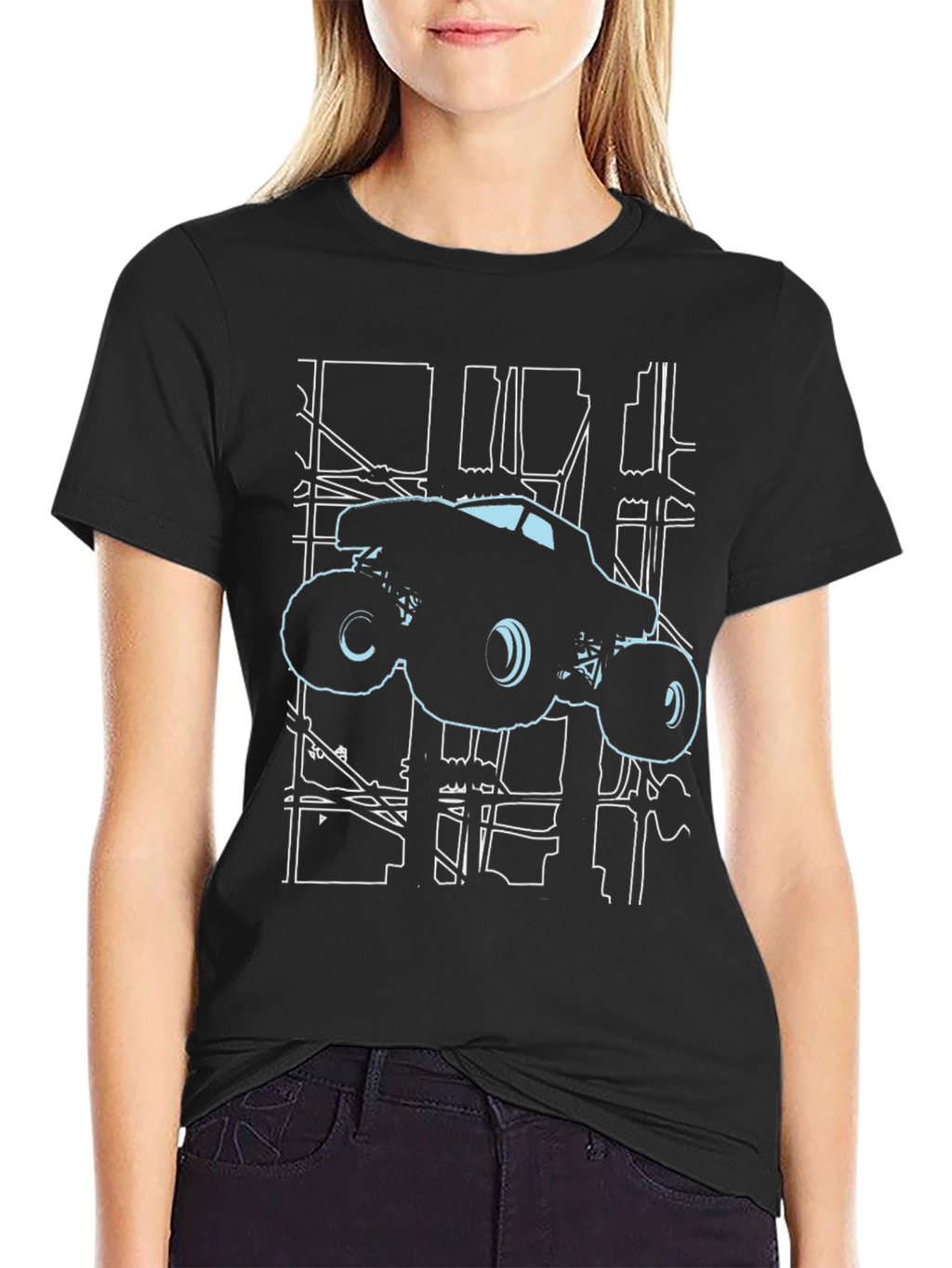 Monster Truck Cityscape T-Shirt