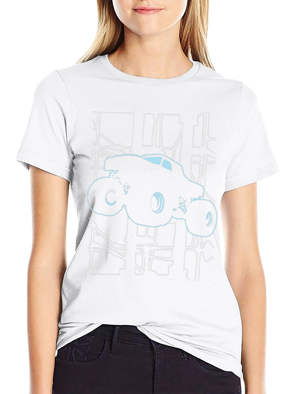 Monster Truck Cityscape T-Shirt