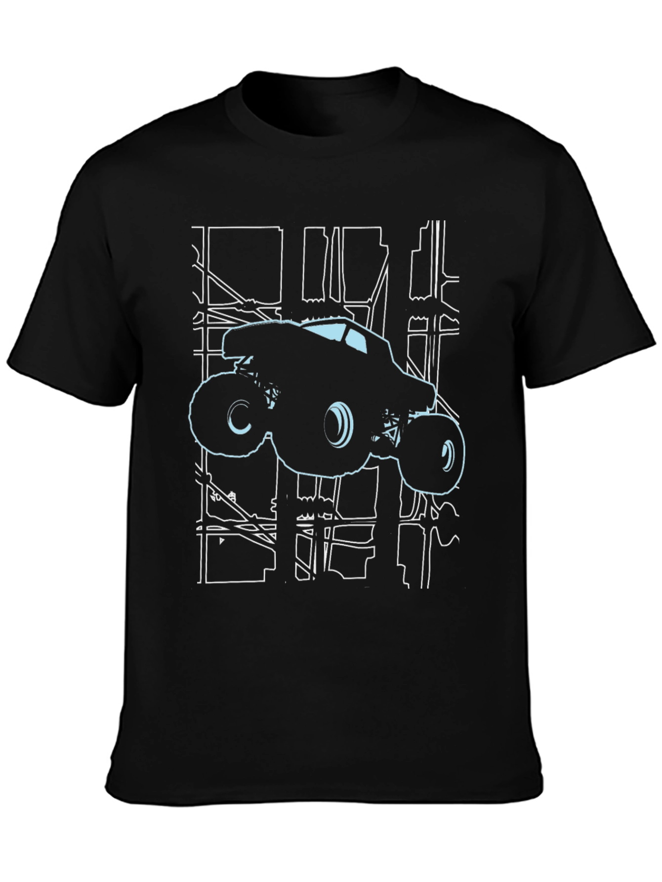 Monster Truck Cityscape T-Shirt