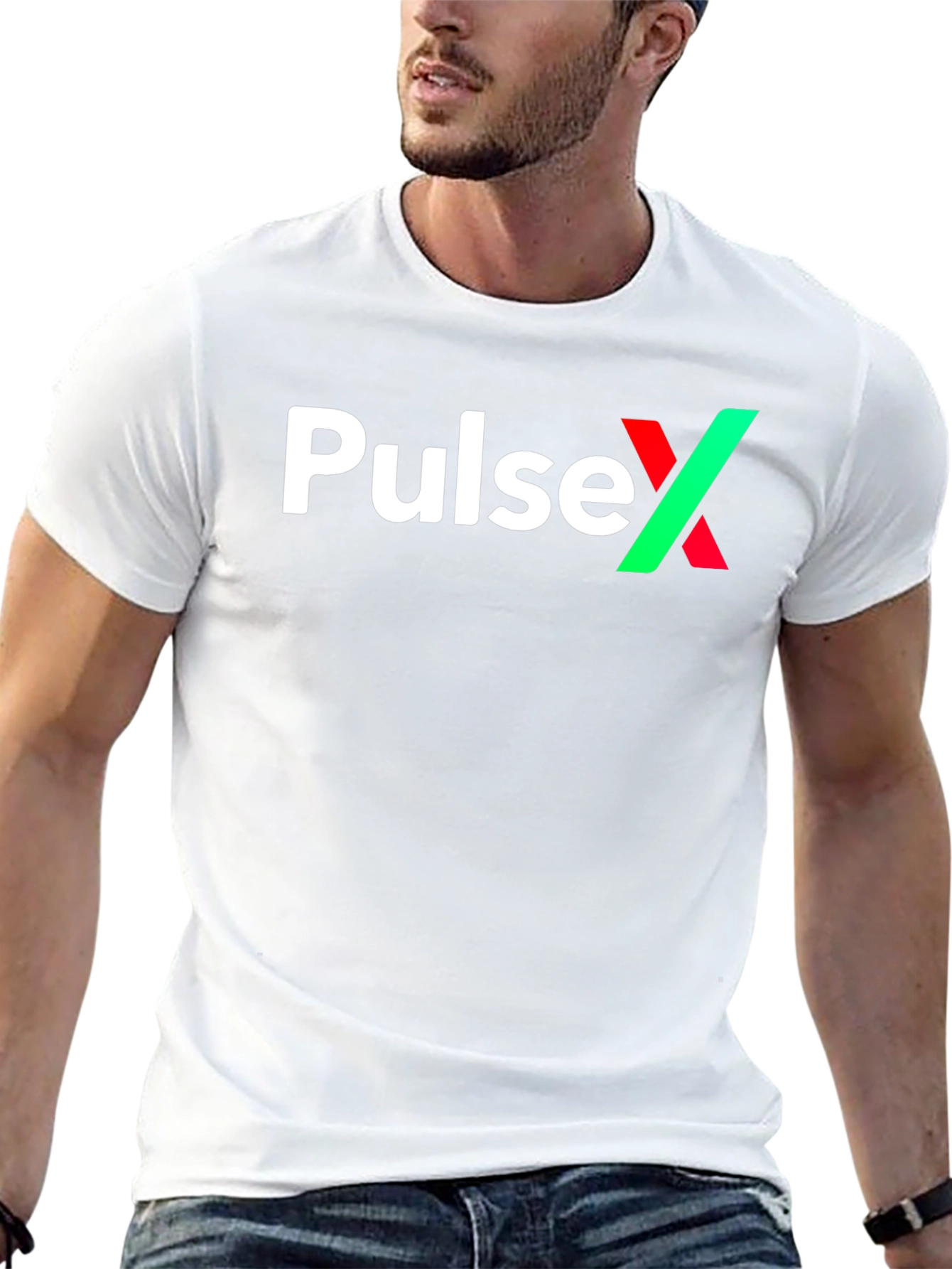 PulseX Graphic Tee - Black Cotton Blend