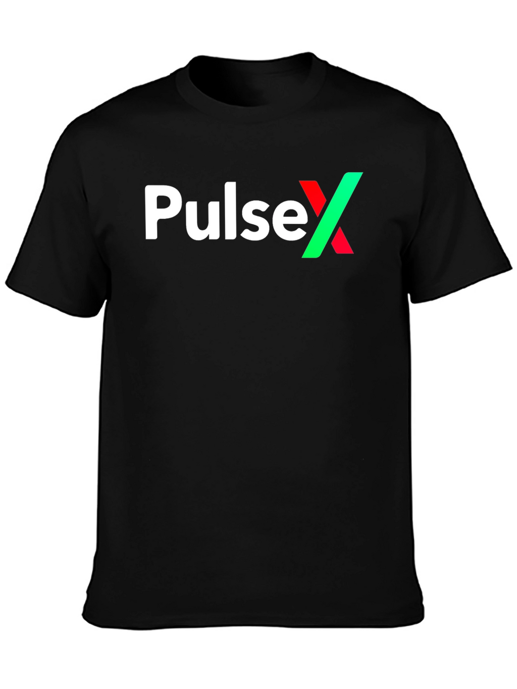 PulseX Graphic Tee - Black Cotton Blend