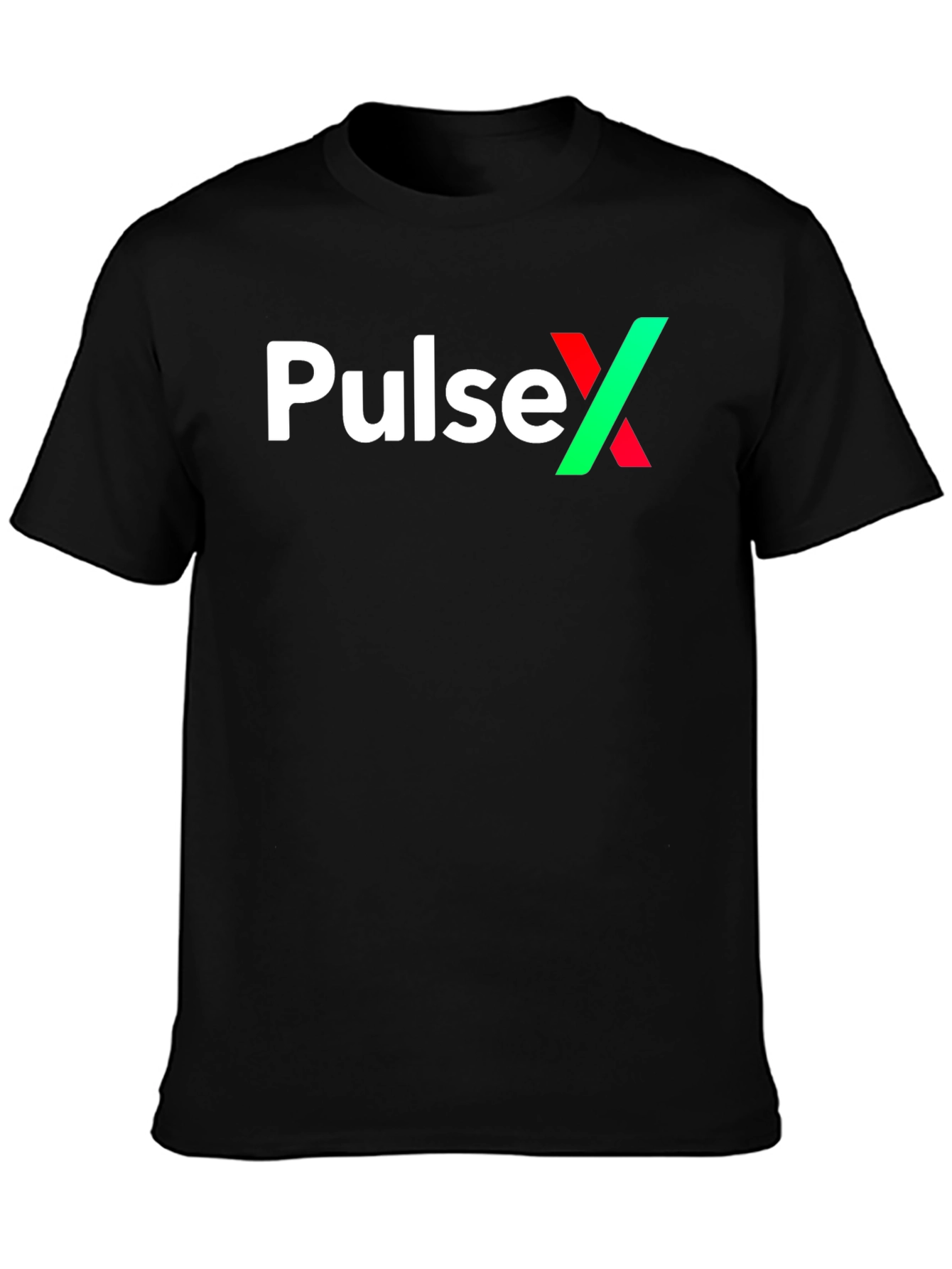 PulseX Graphic Tee - Black Cotton Blend