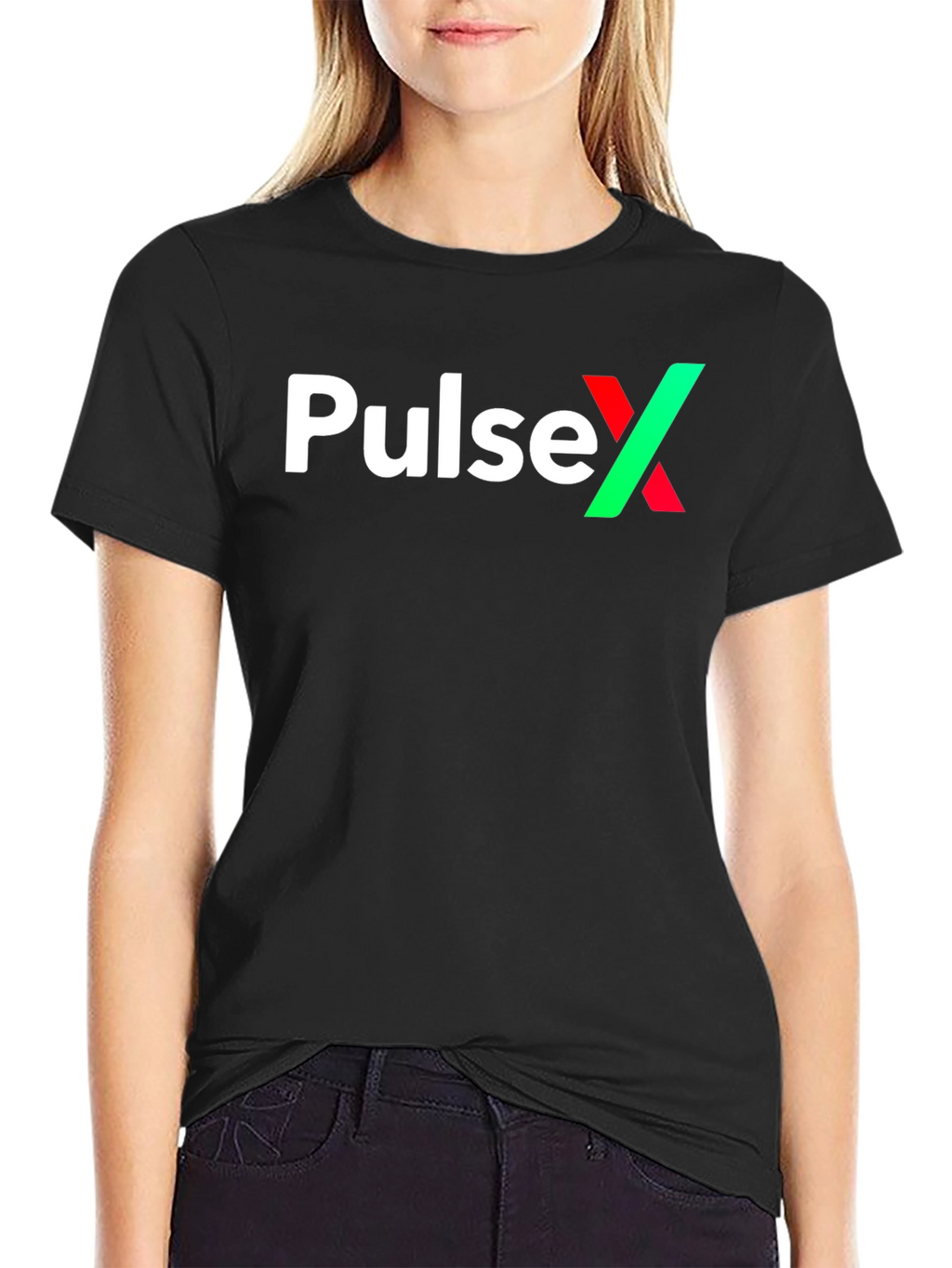 PulseX Graphic Tee - Black Cotton Blend