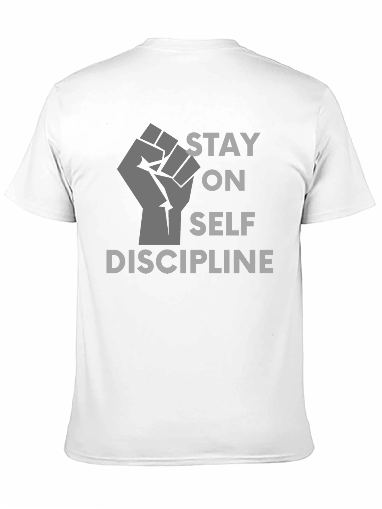 Stay on Self Discipline Black Graphic Tee