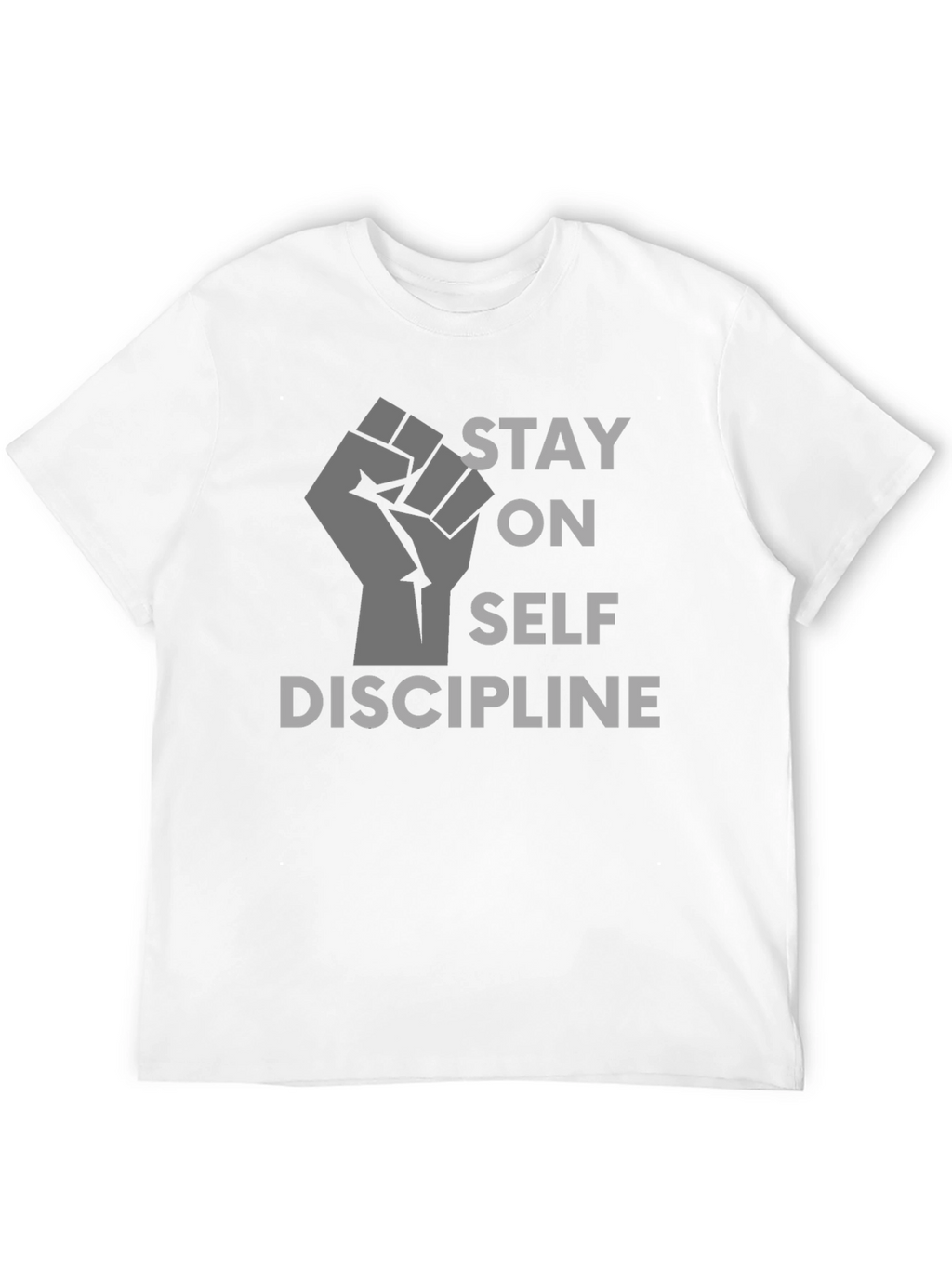 Stay on Self Discipline Black Graphic Tee