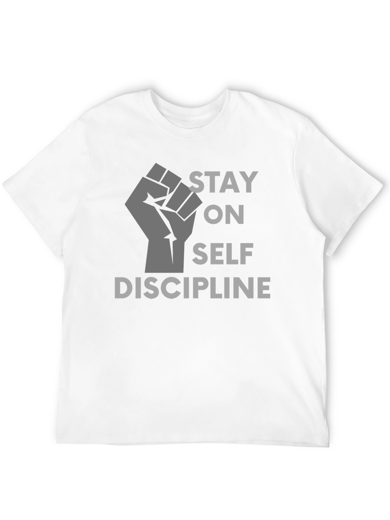 Stay on Self Discipline Black Graphic Tee