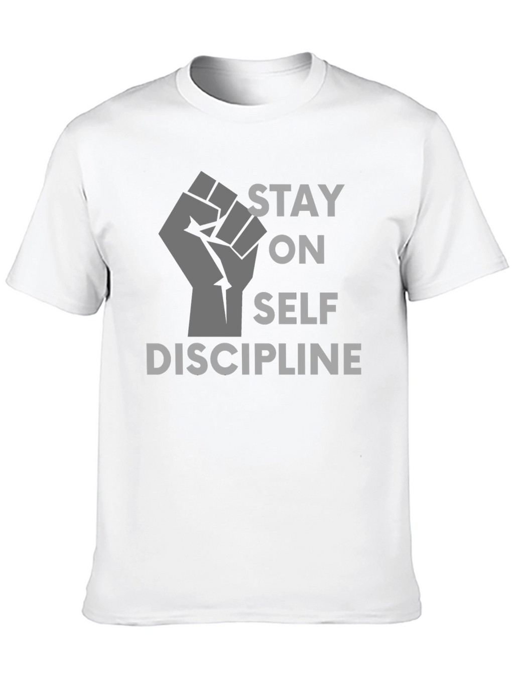 Stay on Self Discipline Black Graphic Tee