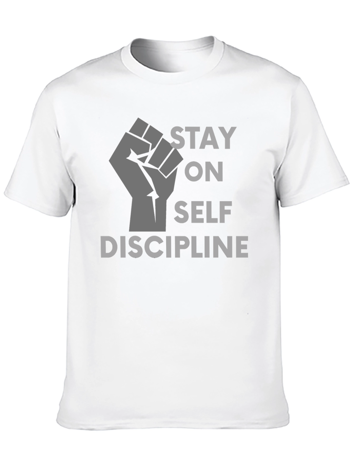 Stay on Self Discipline Black Graphic Tee