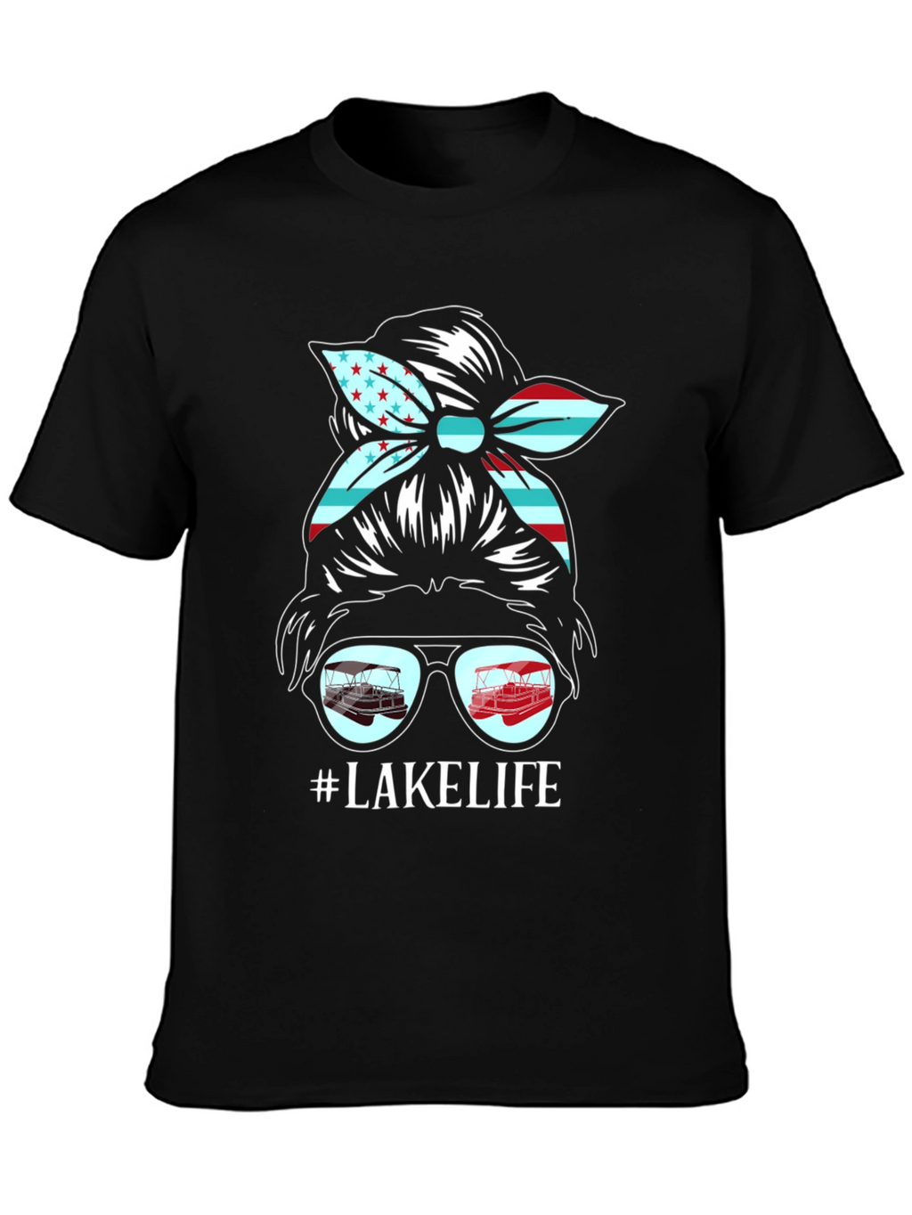 Lake Life Messy Bun T-Shirt
