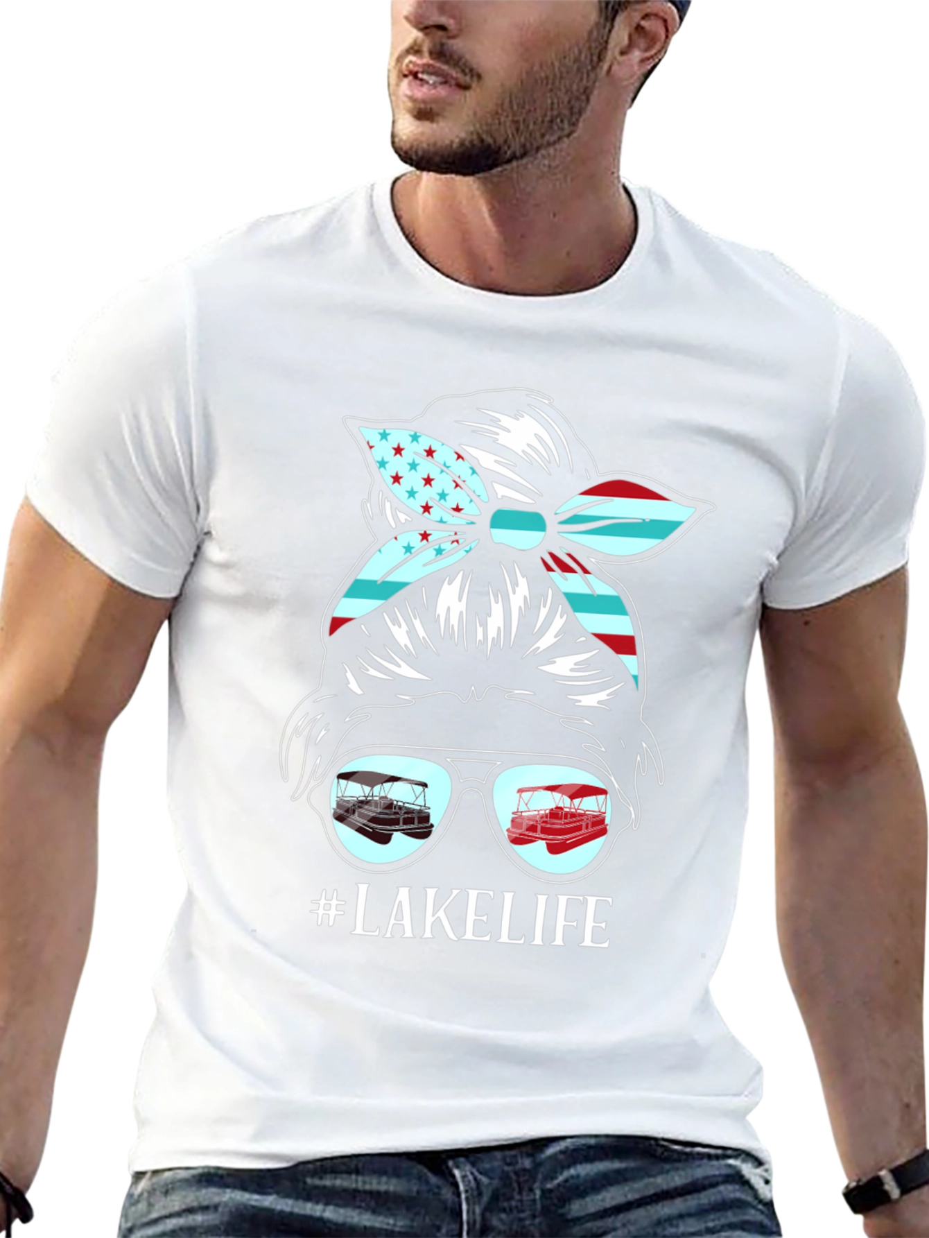 Lake Life Messy Bun T-Shirt