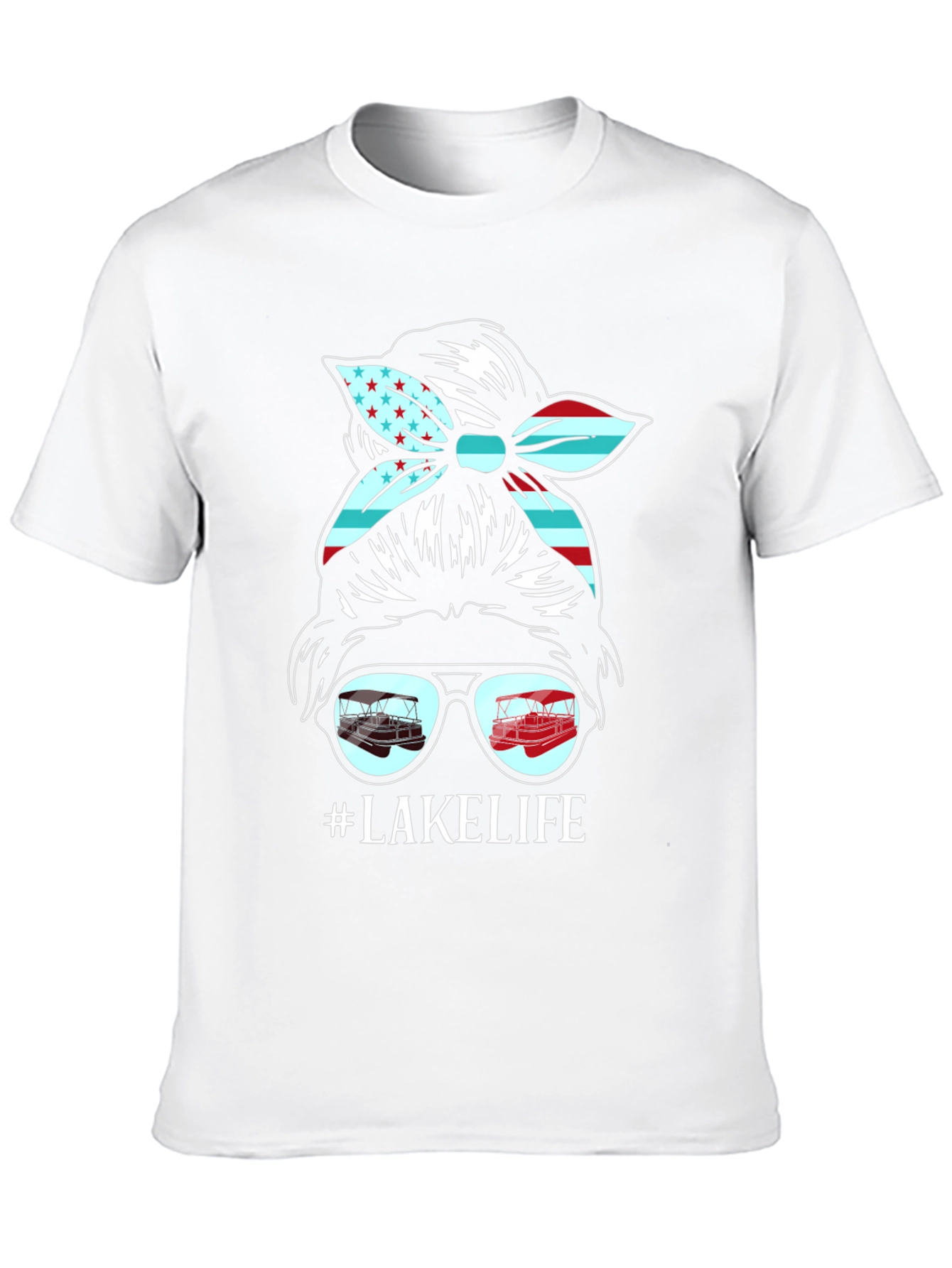 Lake Life Messy Bun T-Shirt