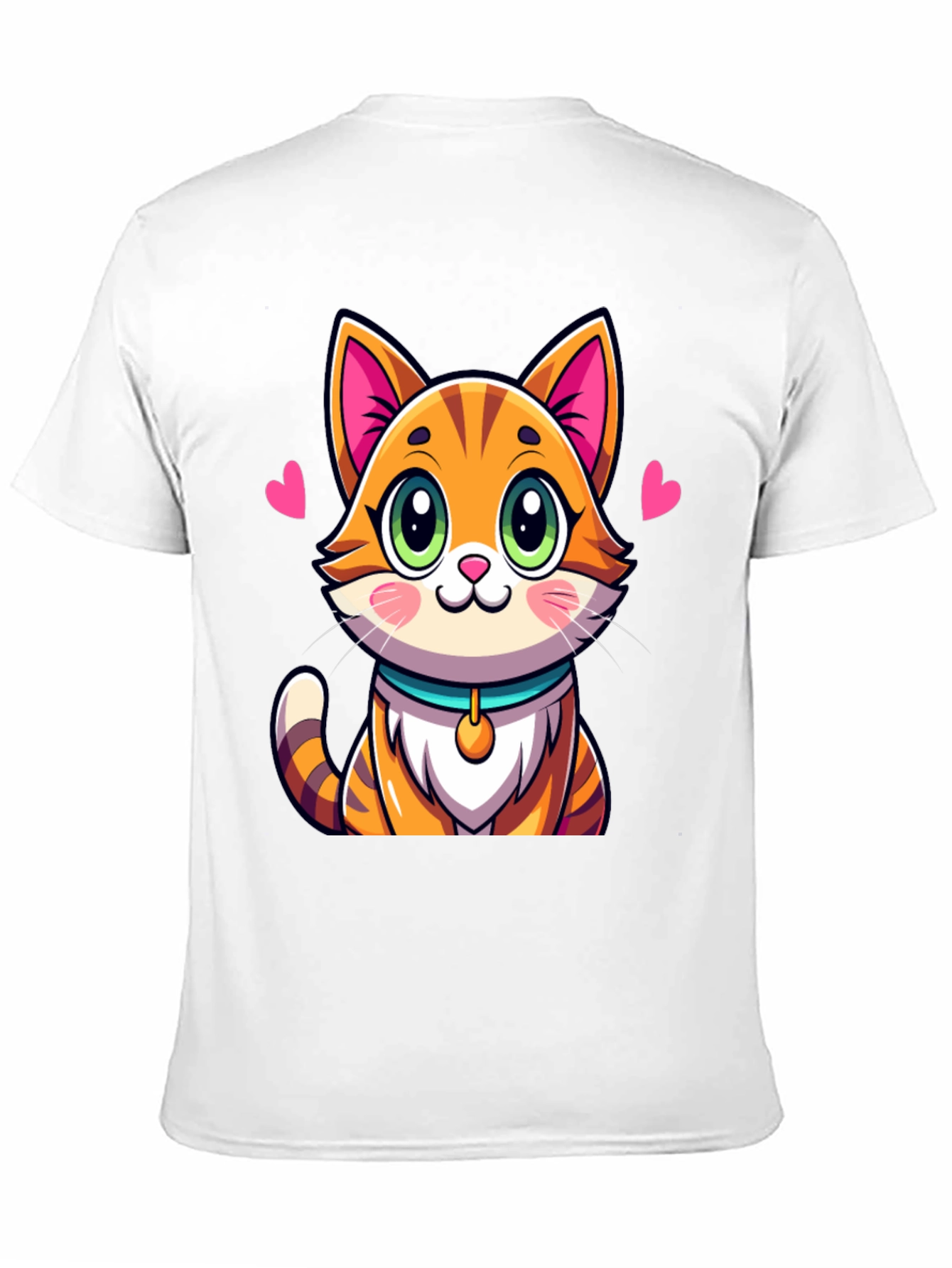 Cute Cartoon Cat Graphic Tee