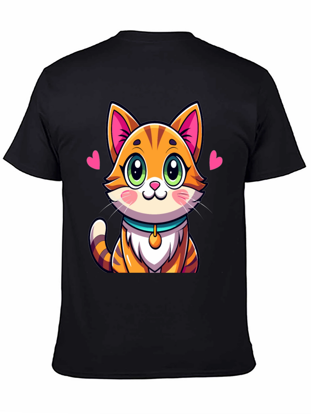 Cute Cartoon Cat Graphic Tee