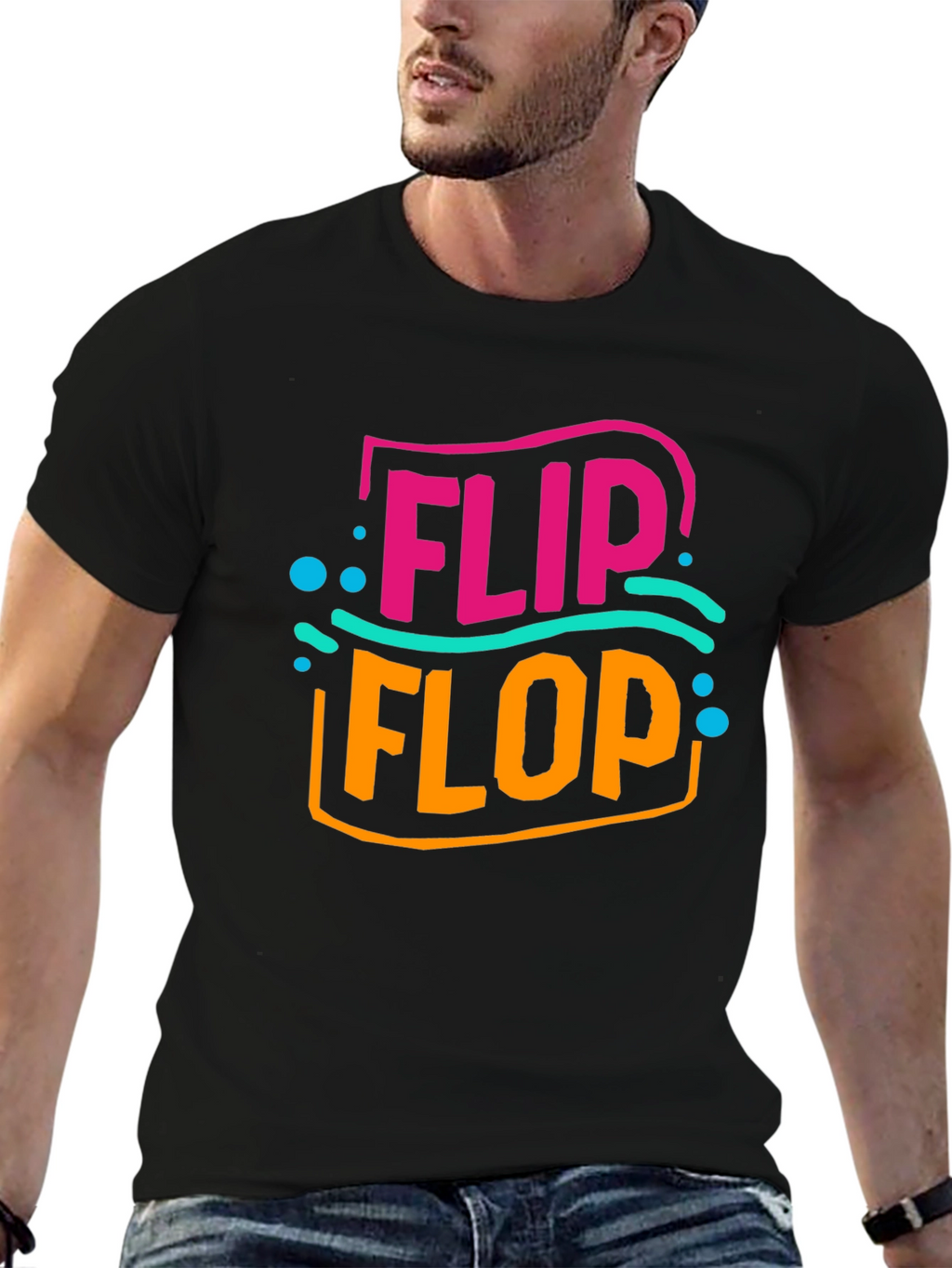Flip Flop Graphic Tee - Summer Ready Comfort