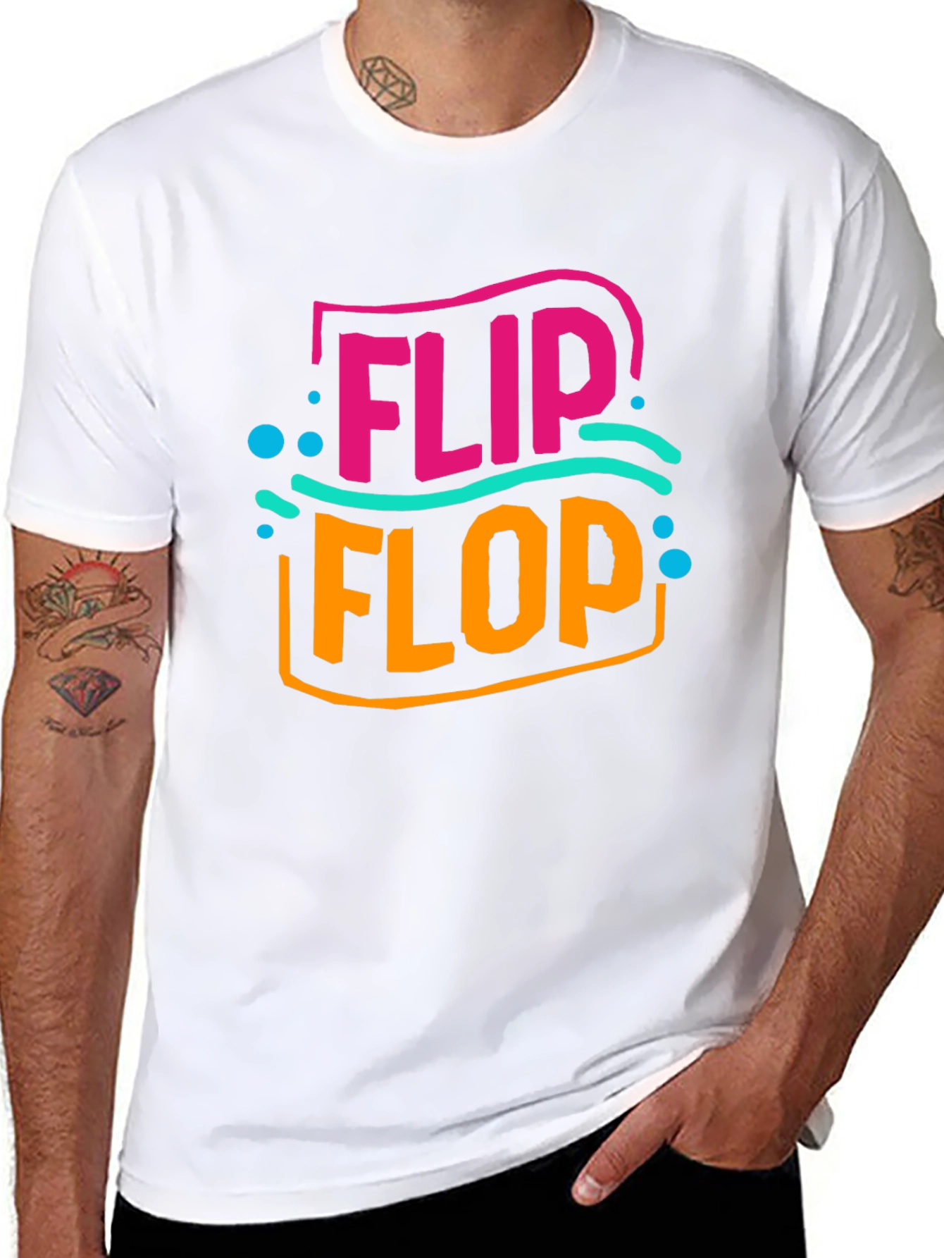 Flip Flop Graphic Tee - Summer Ready Comfort