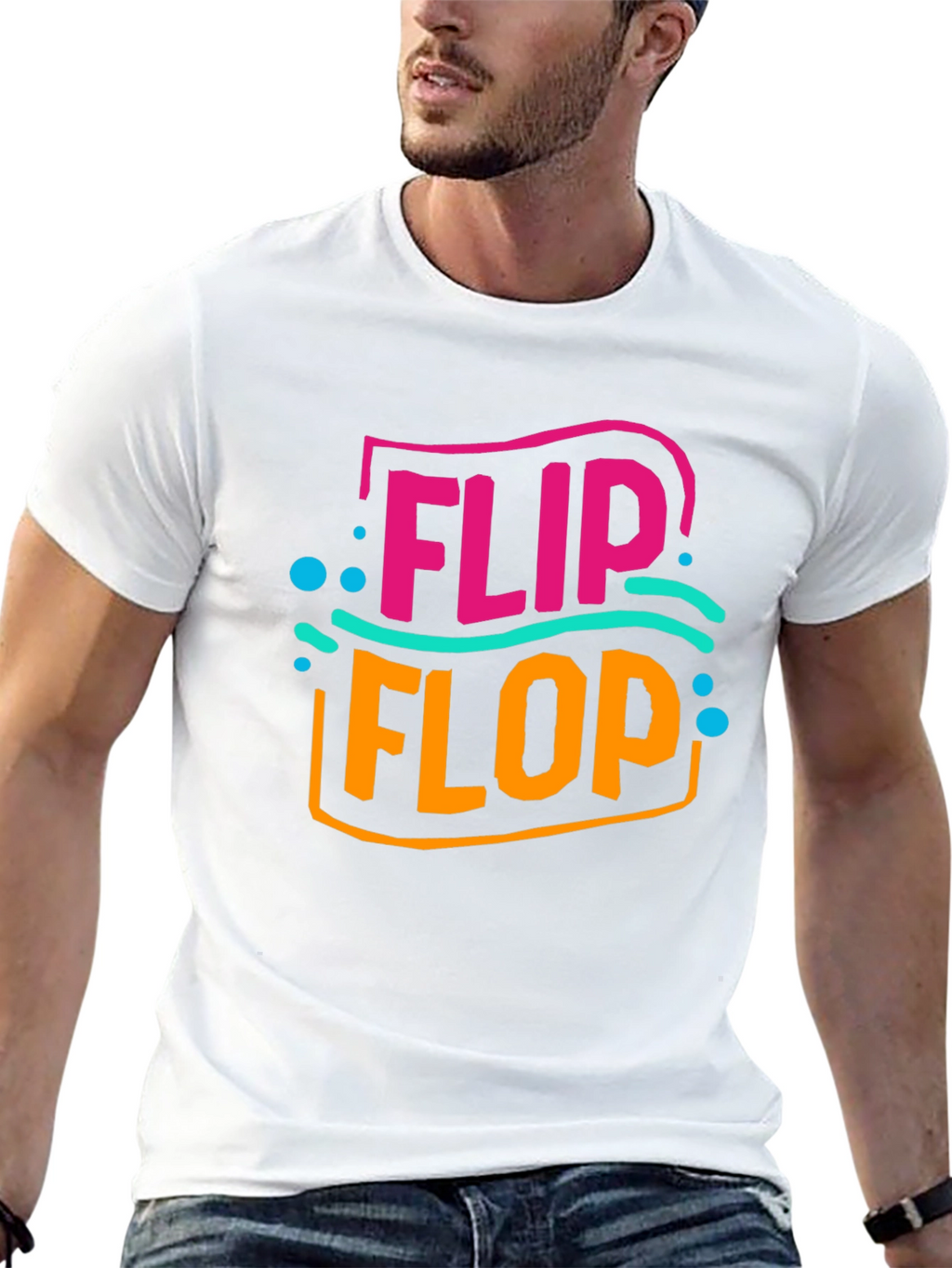 Flip Flop Graphic Tee - Summer Ready Comfort