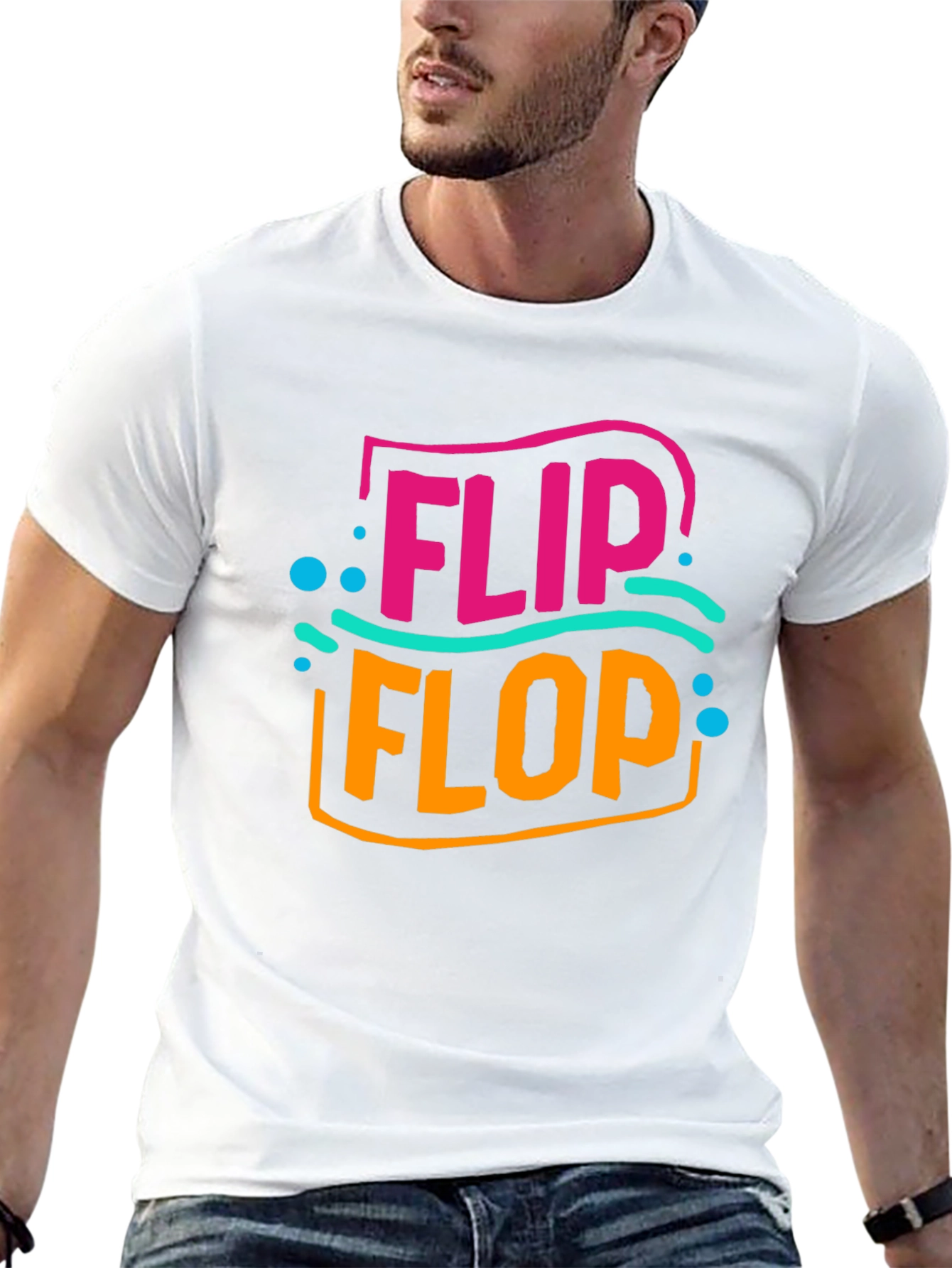 Flip Flop Graphic Tee - Summer Ready Comfort