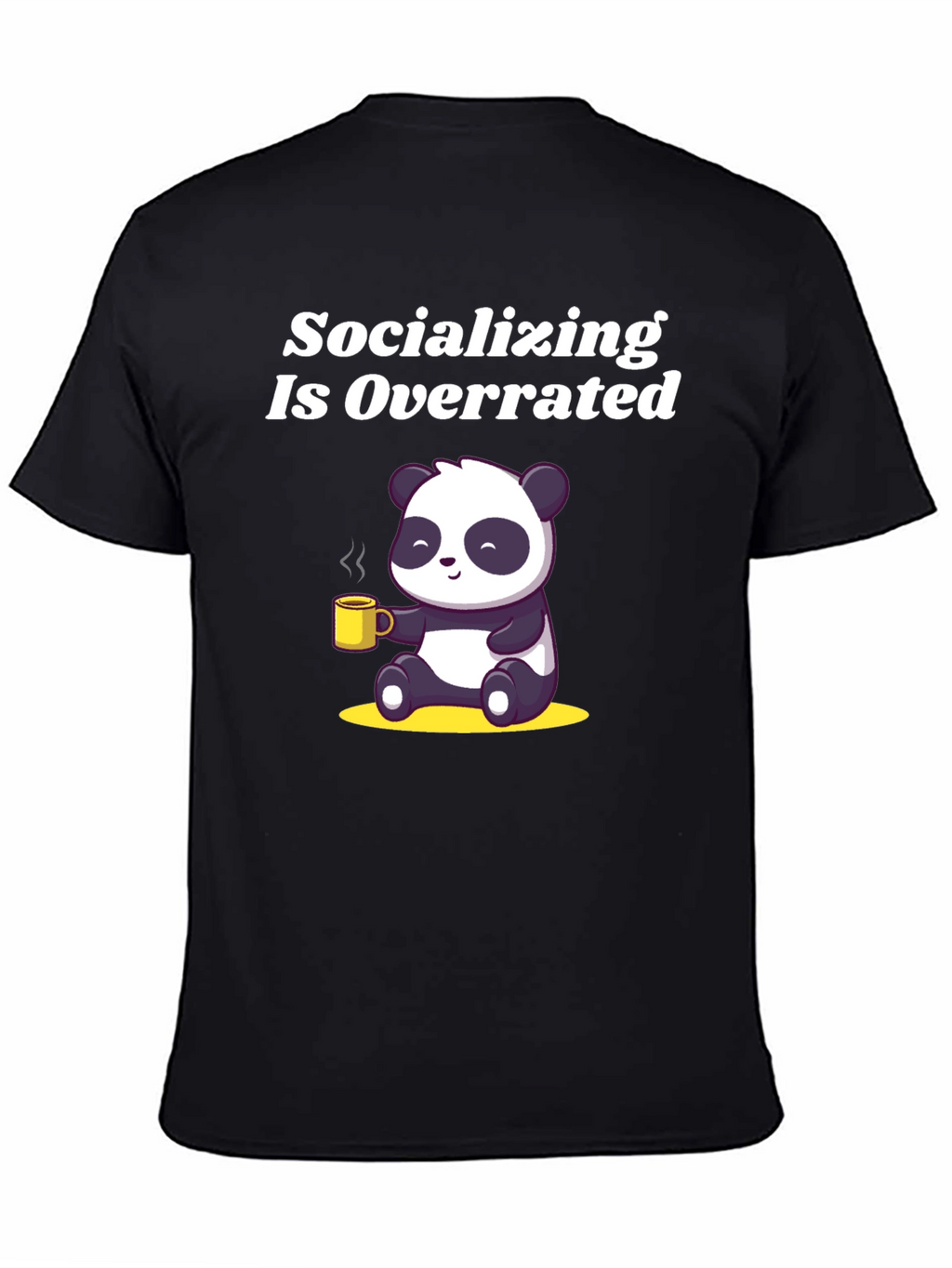 Socializing Is Overrated Panda T-Shirt
