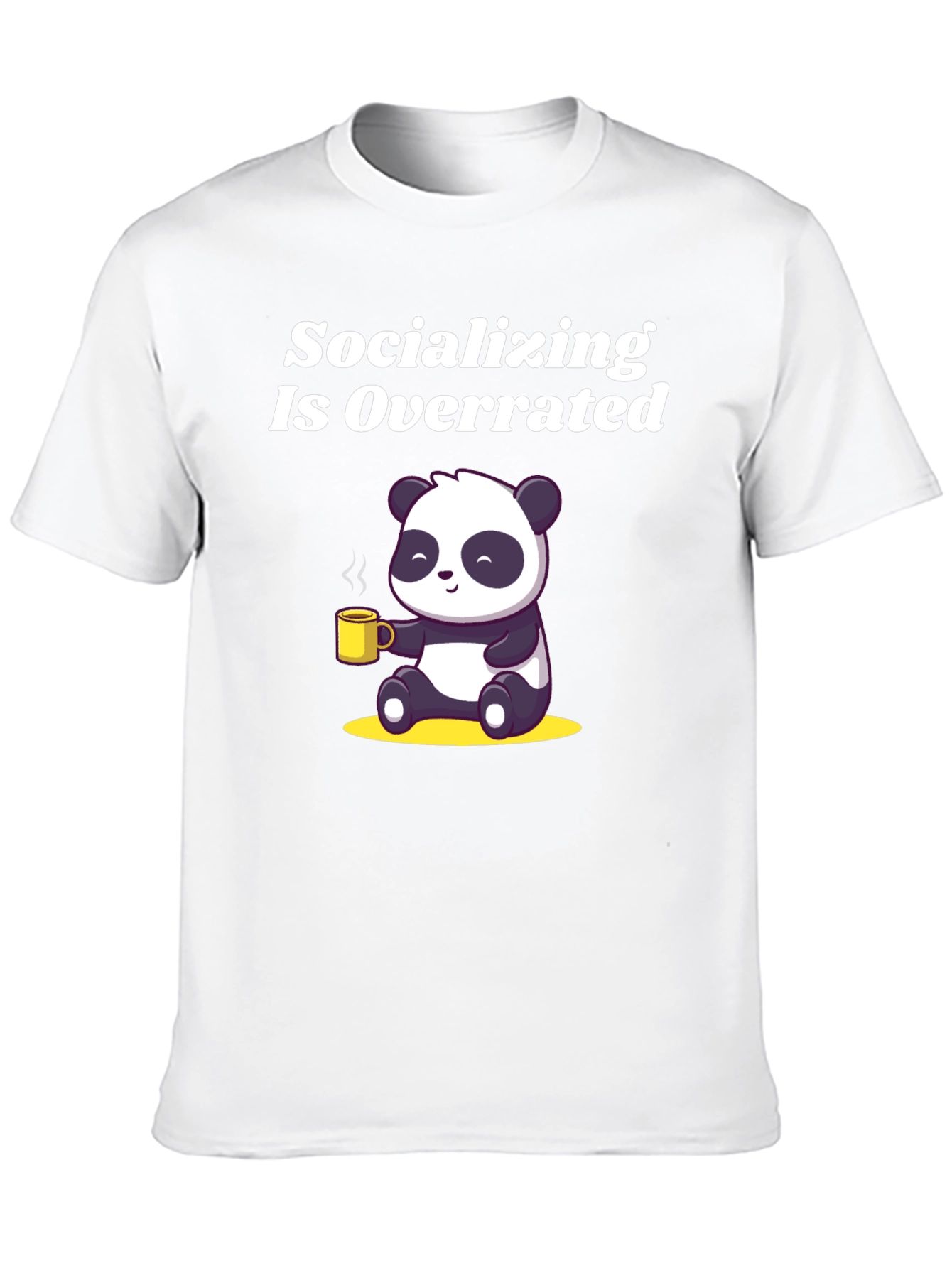 Socializing Is Overrated Panda T-Shirt