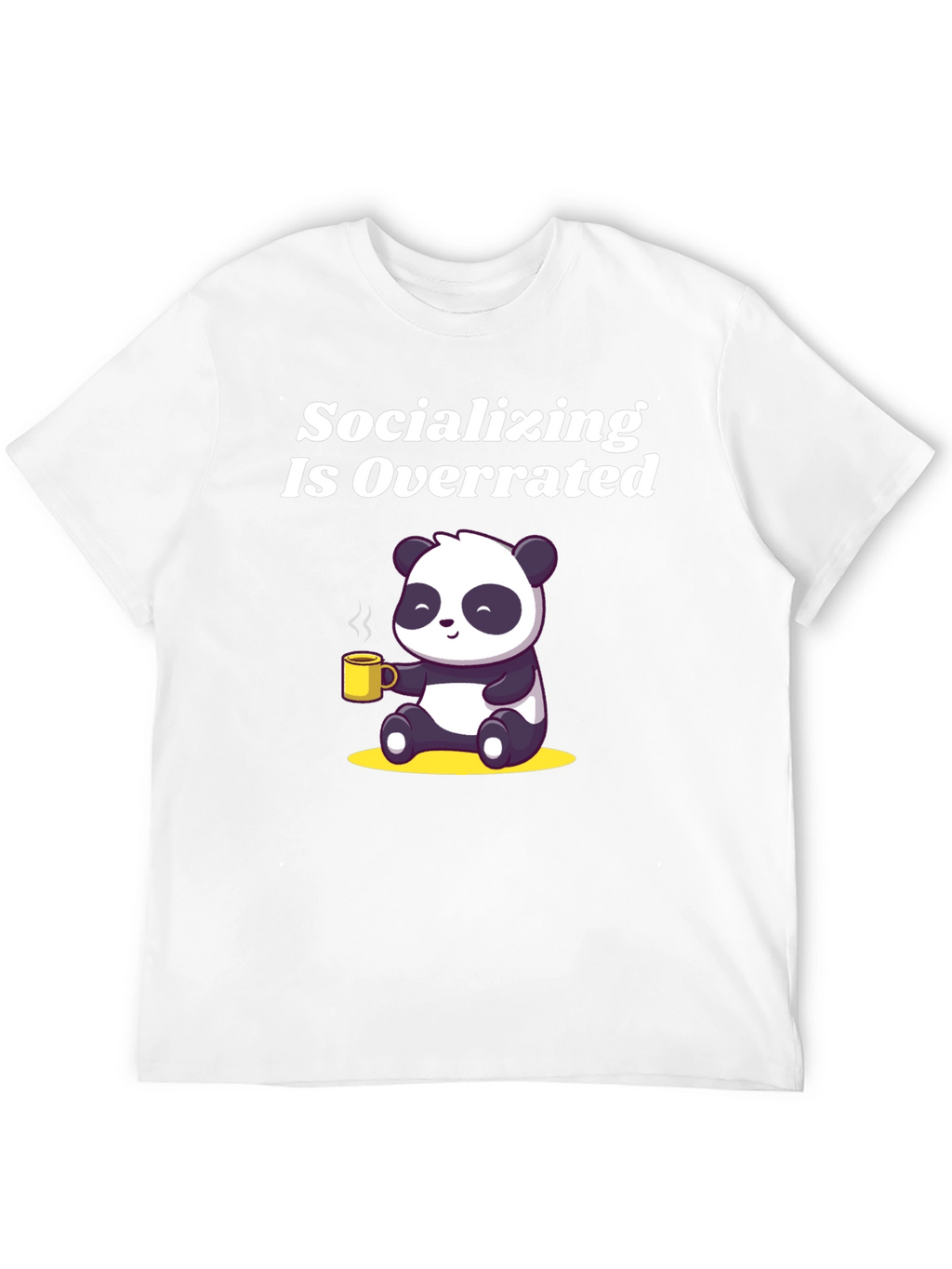 Socializing Is Overrated Panda T-Shirt