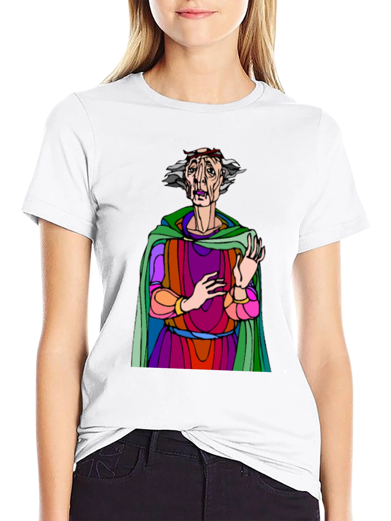 Unique Graphic T-Shirt with Artistic Character Design