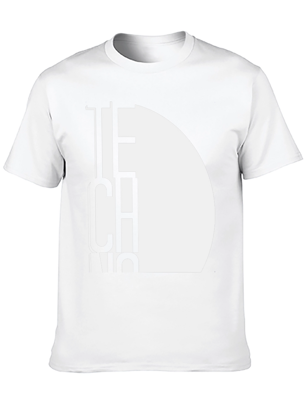 Modern Techno Graphic Tee - Black Cotton T-Shirt