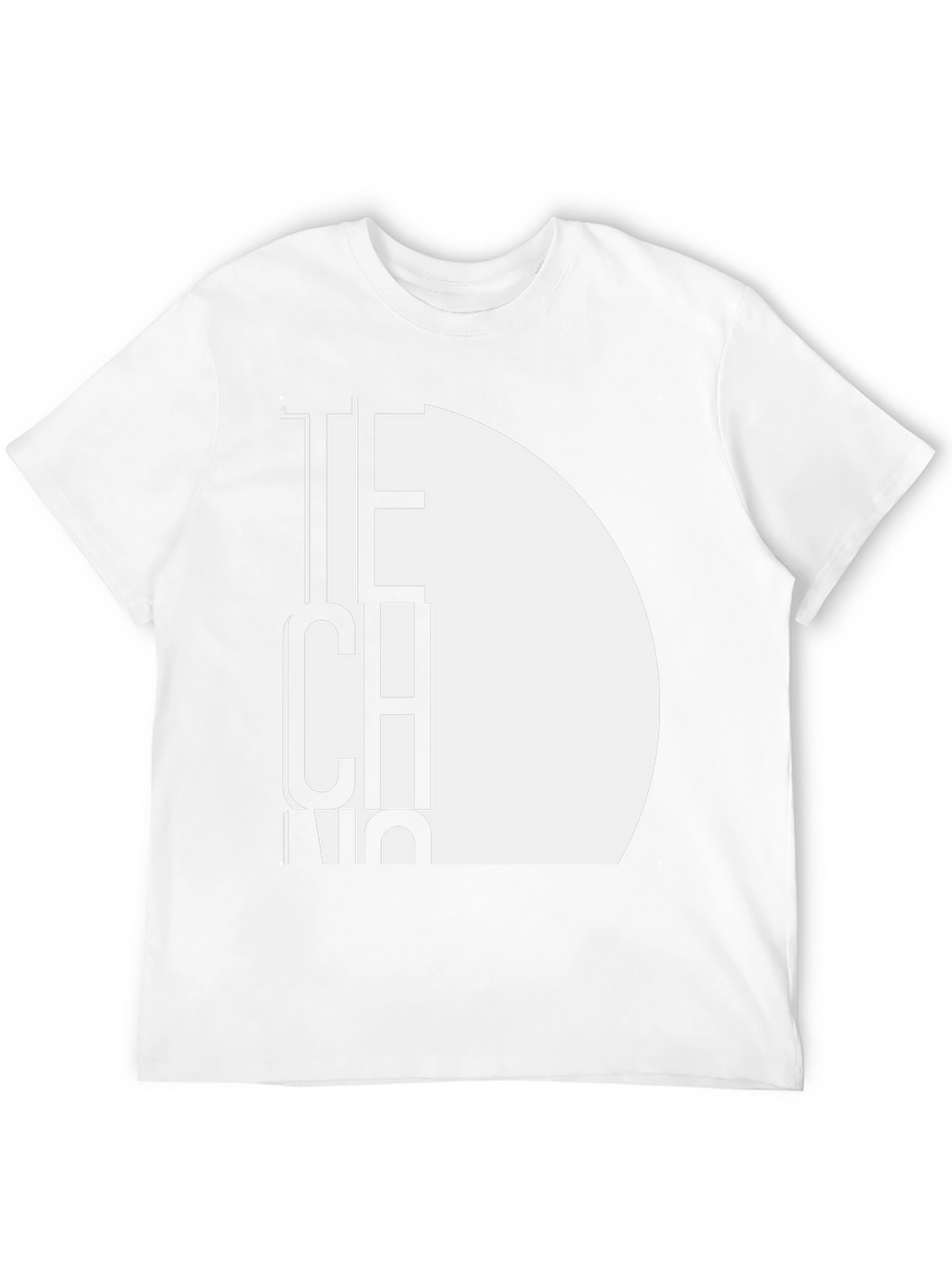 Modern Techno Graphic Tee - Black Cotton T-Shirt