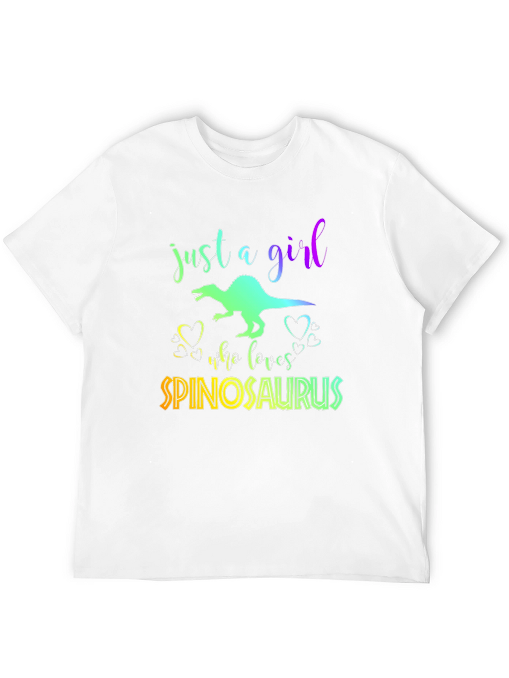 Girl Spinosaurus Lover Black T-Shirt