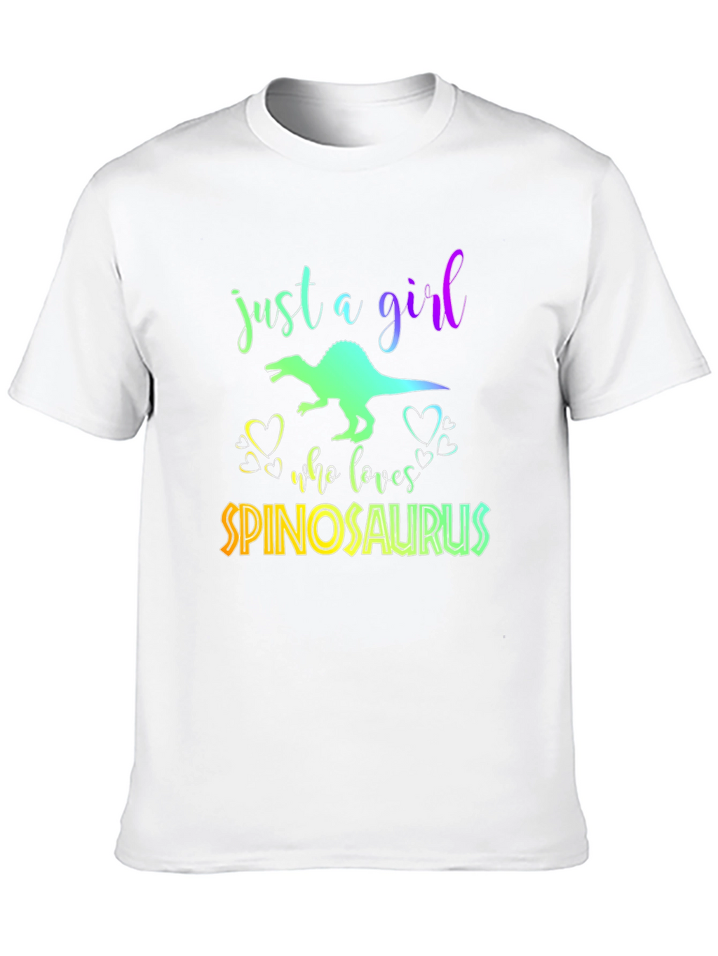 Girl Spinosaurus Lover Black T-Shirt