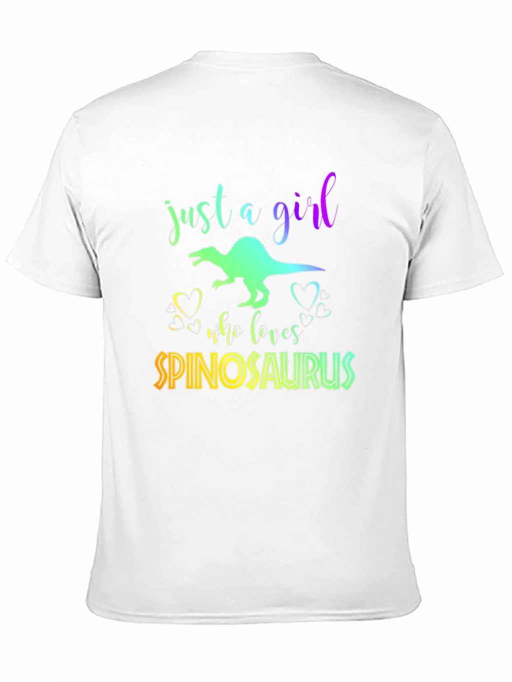 Girl Spinosaurus Lover Black T-Shirt