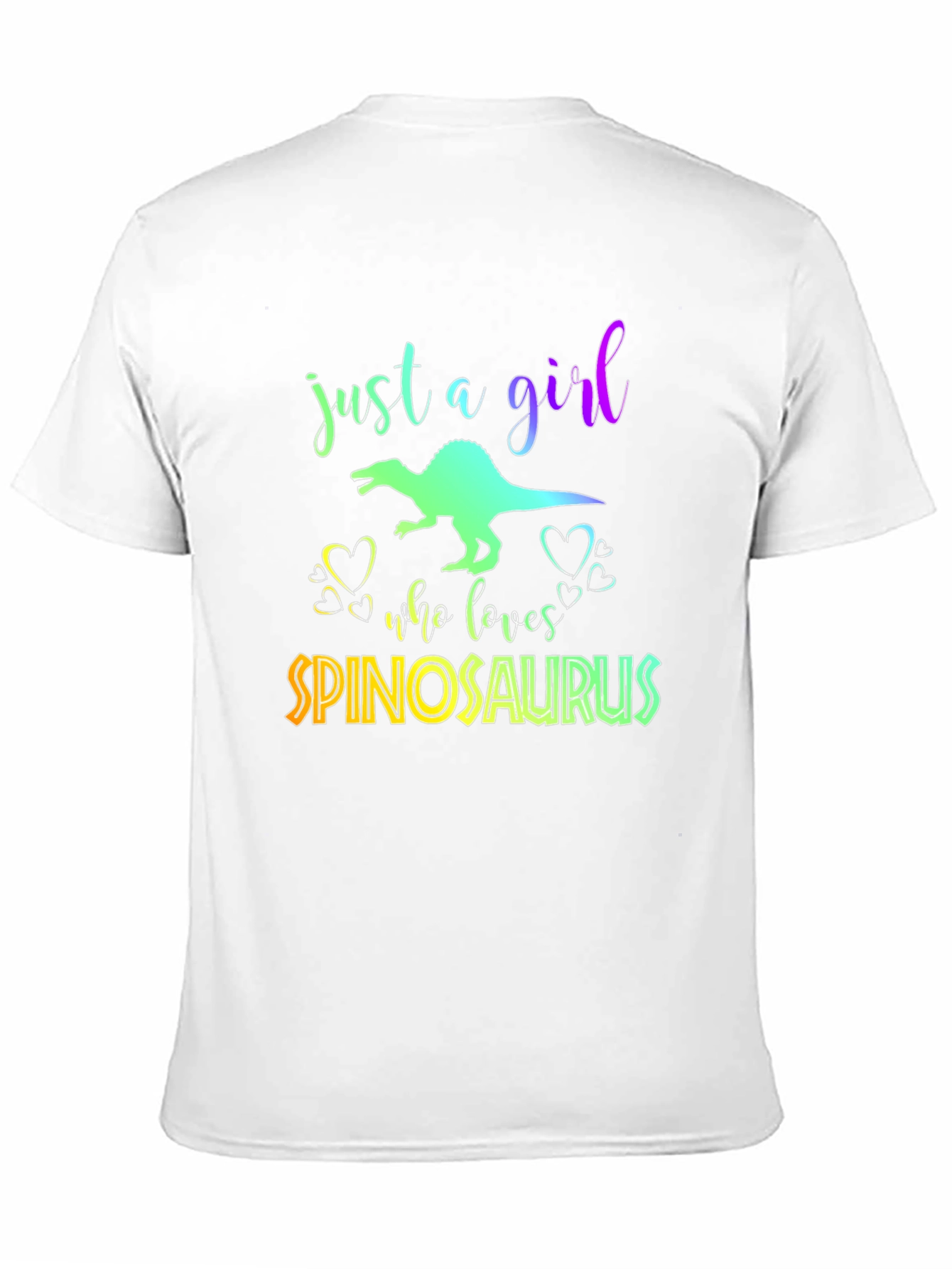 Girl Spinosaurus Lover Black T-Shirt