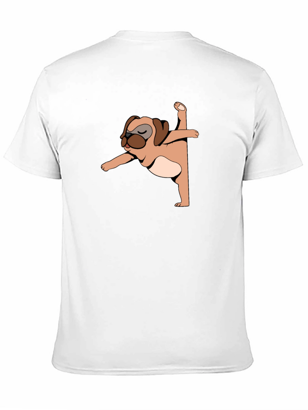 Yoga Pug Black T-Shirt