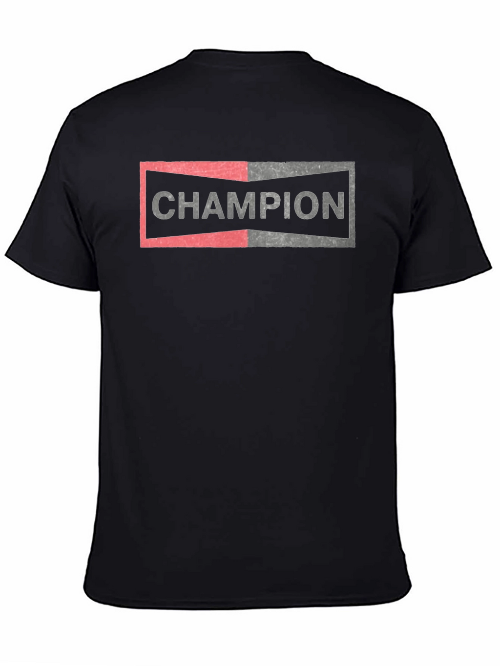 Champion Graphic Tee - Mens Black Cotton Blend T-Shirt