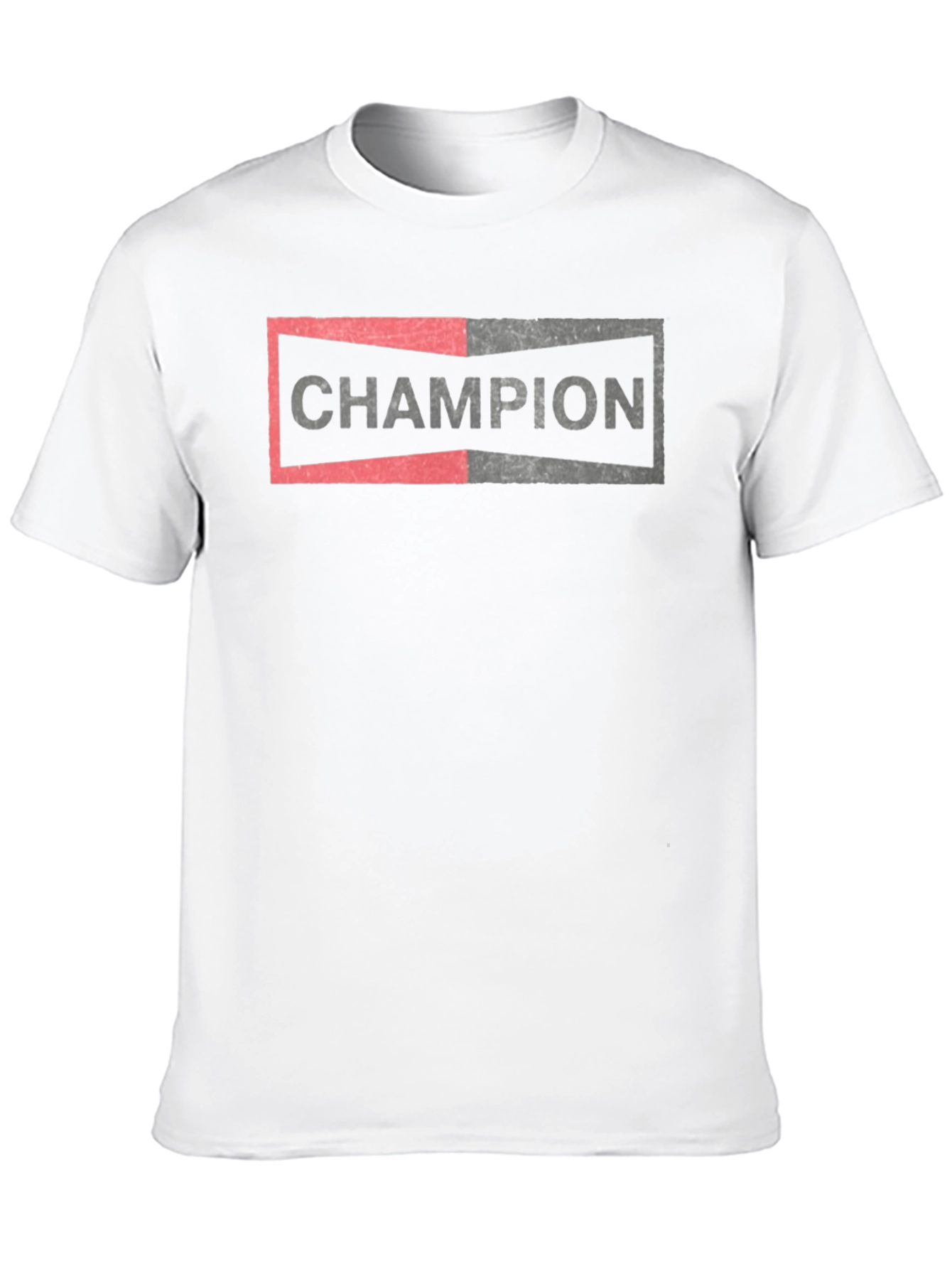 Champion Graphic Tee - Mens Black Cotton Blend T-Shirt