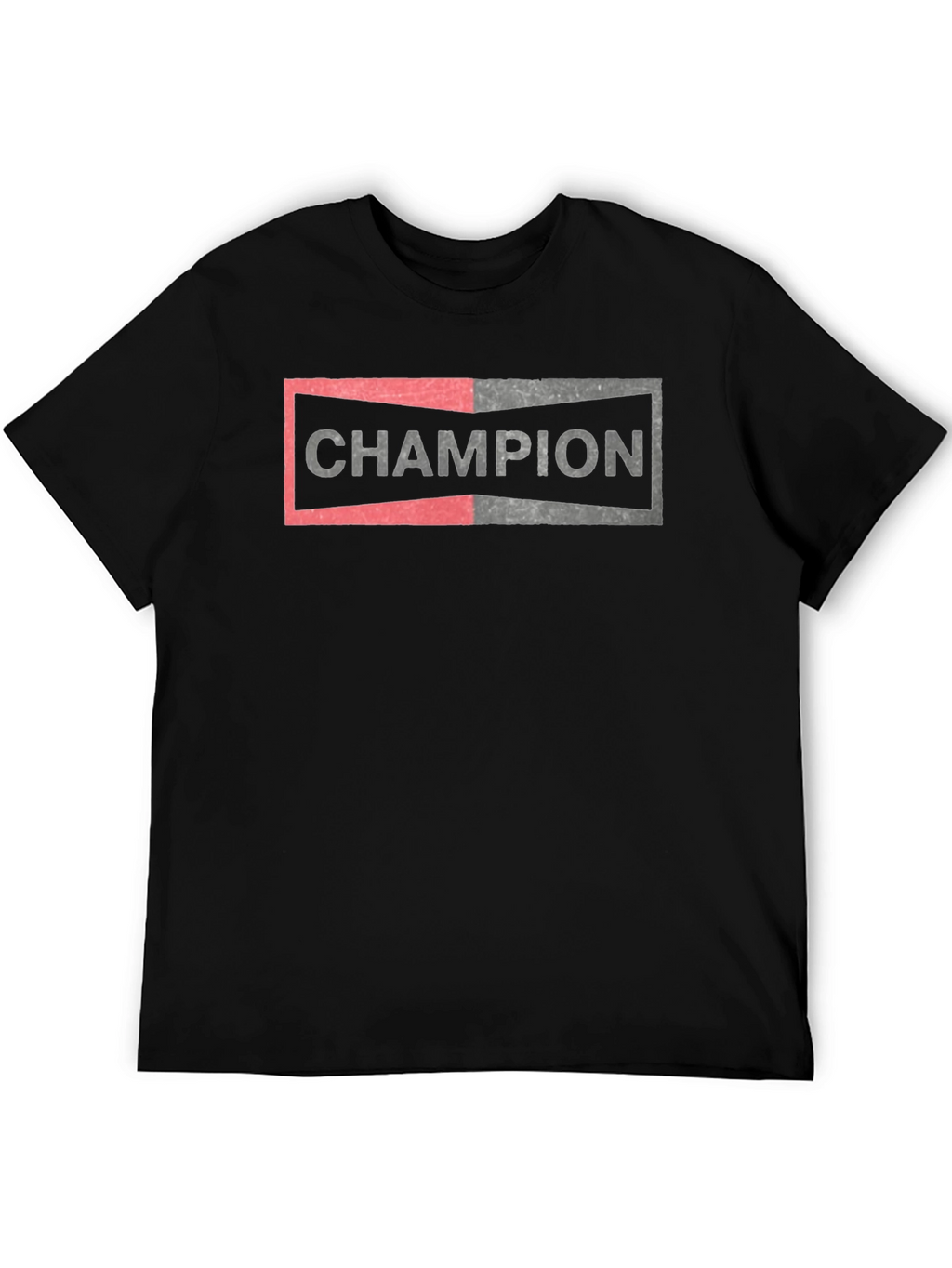 Champion Graphic Tee - Mens Black Cotton Blend T-Shirt