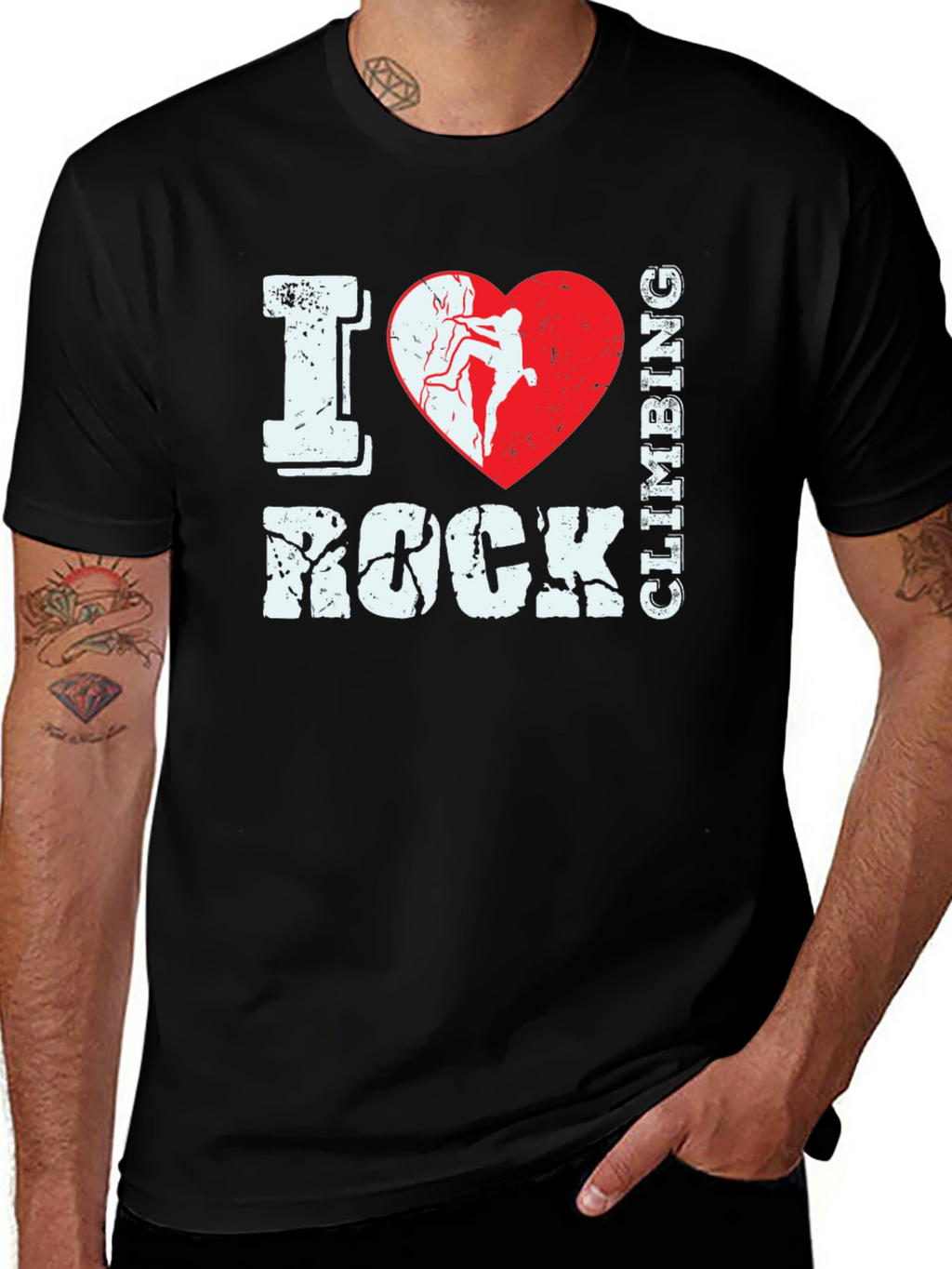 I Heart Rock Climbing T-Shirt