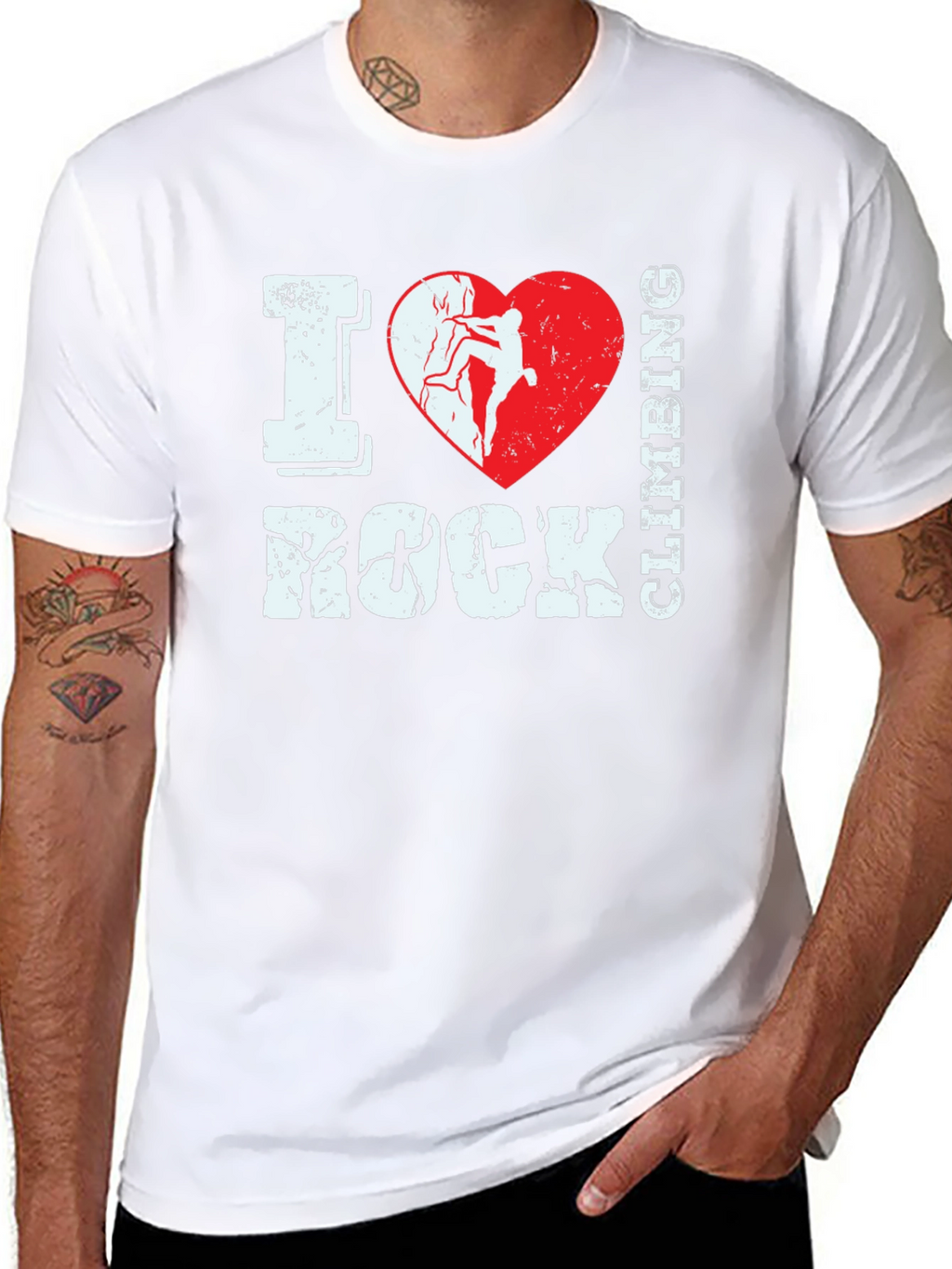 I Heart Rock Climbing T-Shirt