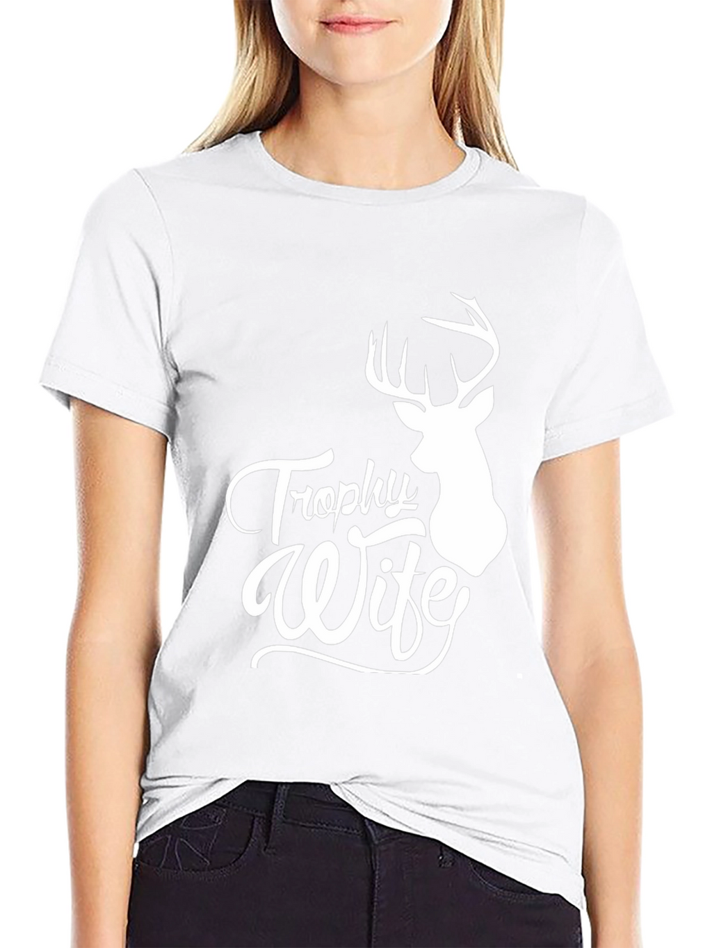 Trophy Wife Deer Hunting Black T-Shirt