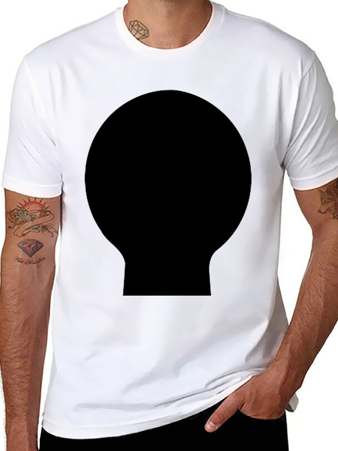 Mens Basic Black T-Shirt