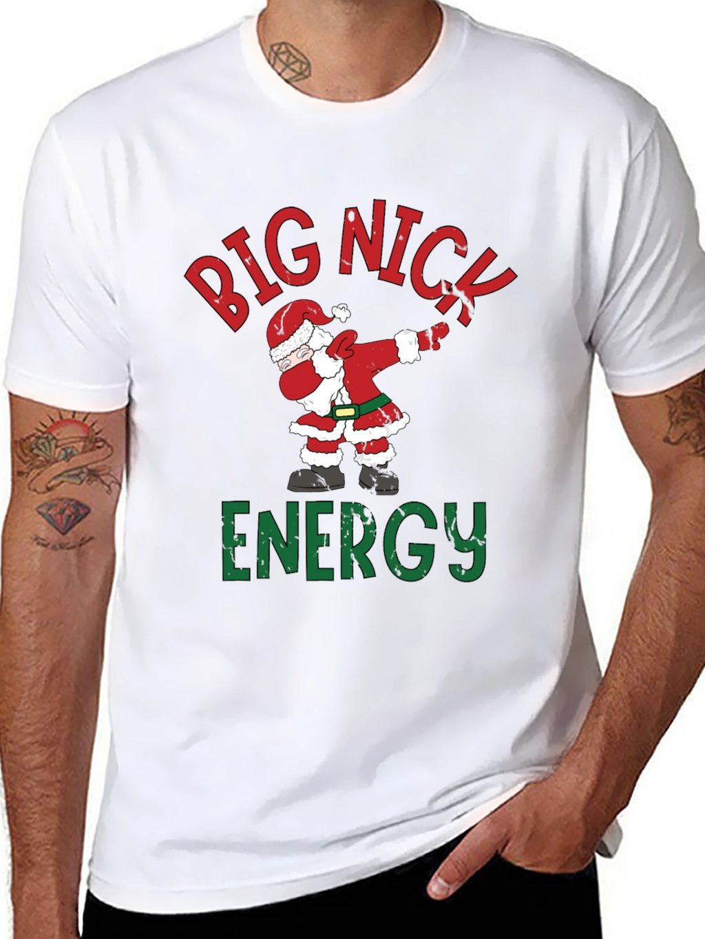 Big Nick Energy Santa Dabbing T-Shirt