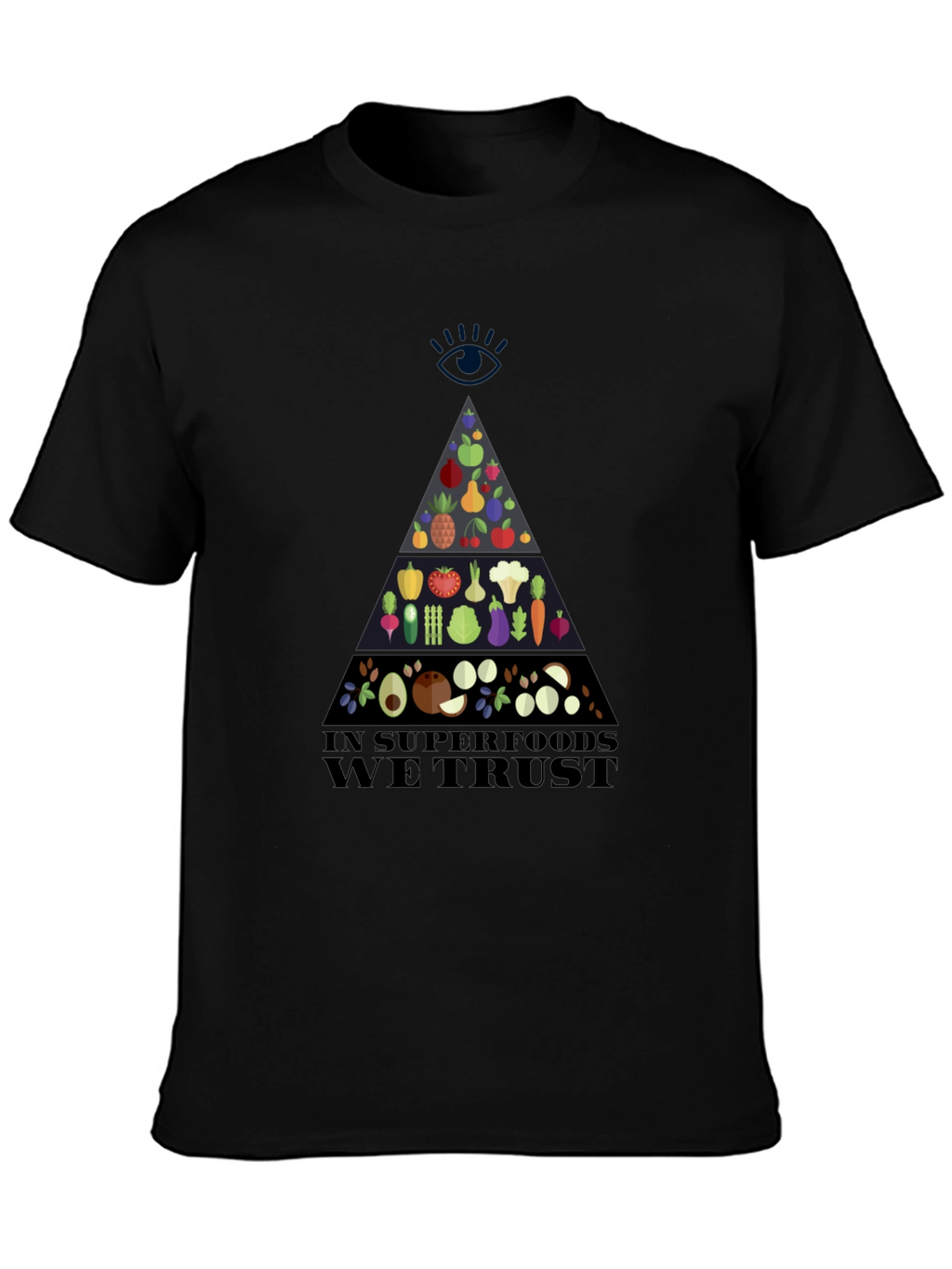 Superfood Pyramid Graphic T-Shirt - Vegan Friendly Design