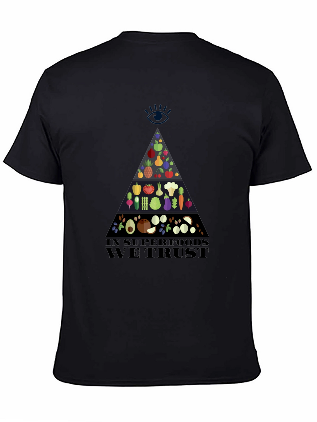 Superfood Pyramid Graphic T-Shirt - Vegan Friendly Design