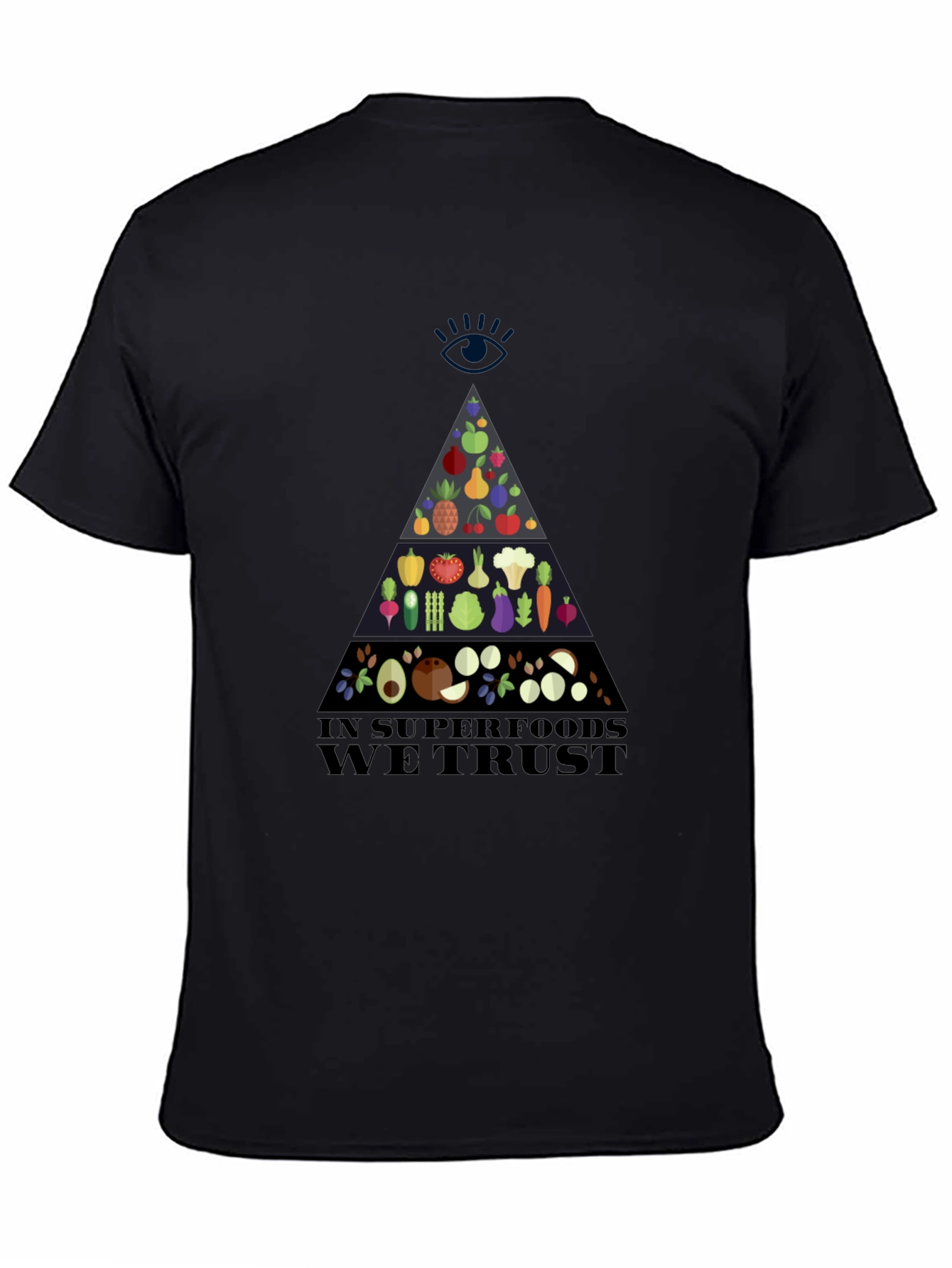 Superfood Pyramid Graphic T-Shirt - Vegan Friendly Design