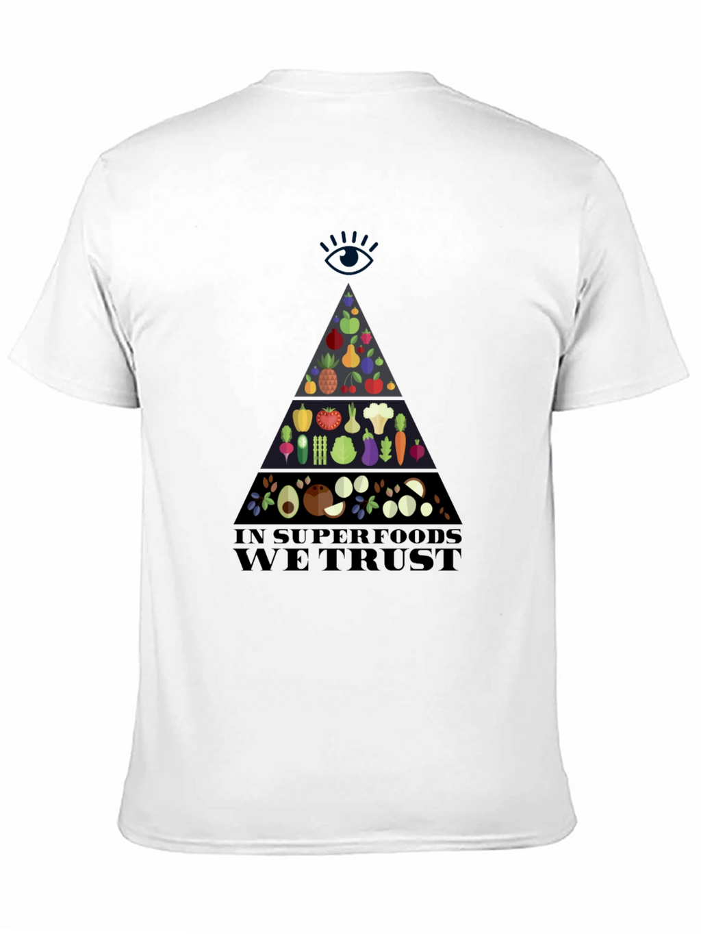 Superfood Pyramid Graphic T-Shirt - Vegan Friendly Design
