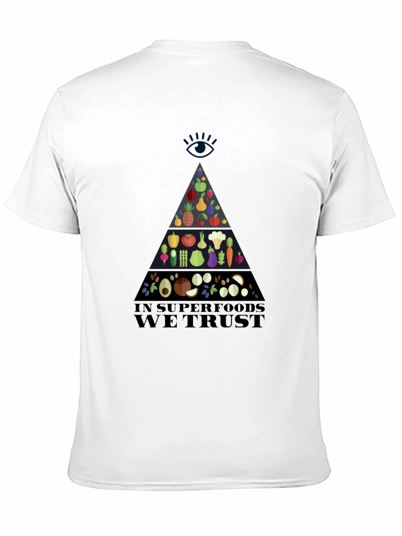 Superfood Pyramid Graphic T-Shirt - Vegan Friendly Design