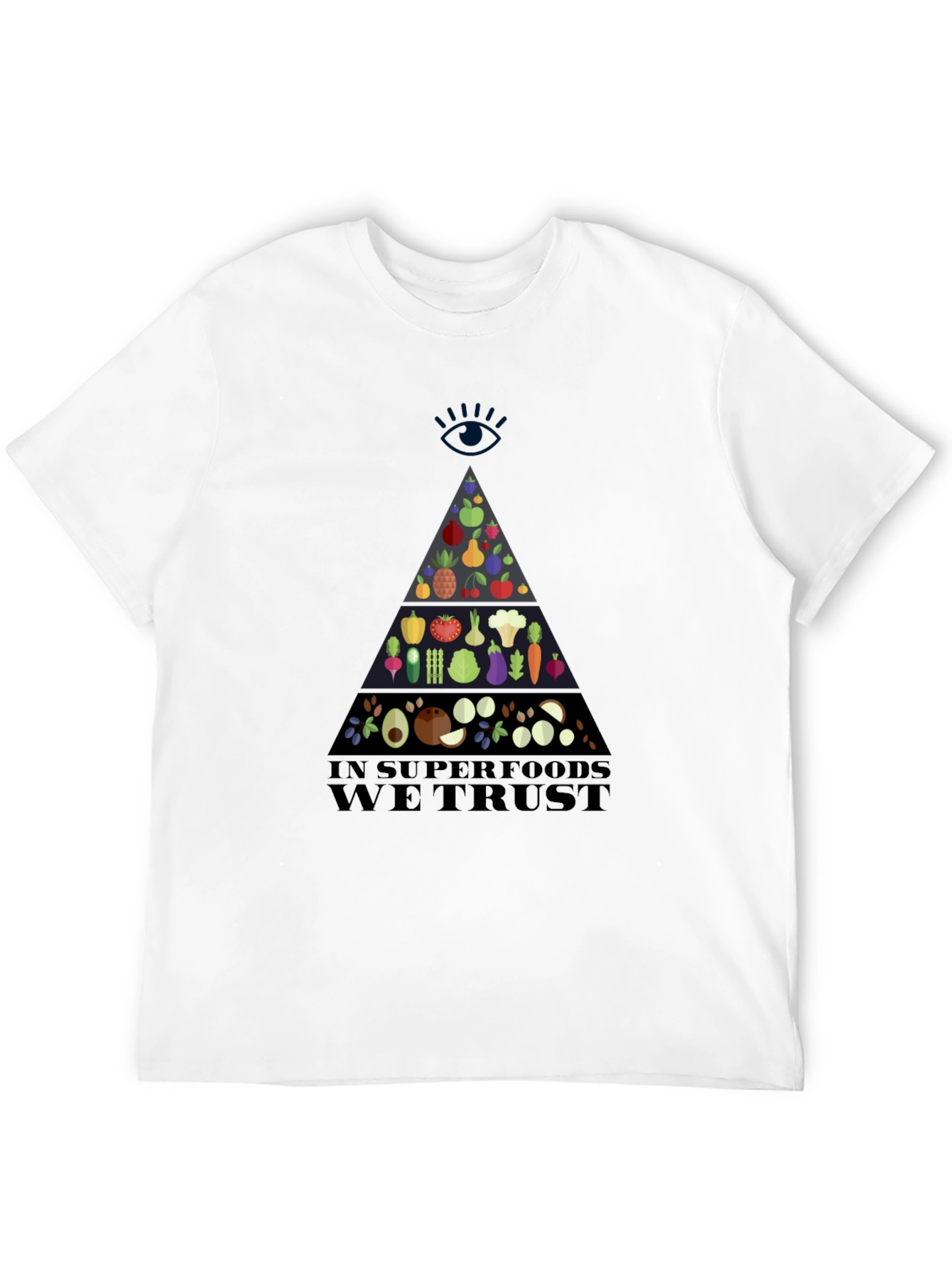 Superfood Pyramid Graphic T-Shirt - Vegan Friendly Design