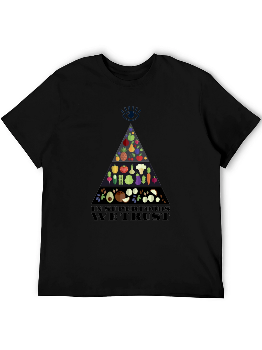 Superfood Pyramid Graphic T-Shirt - Vegan Friendly Design