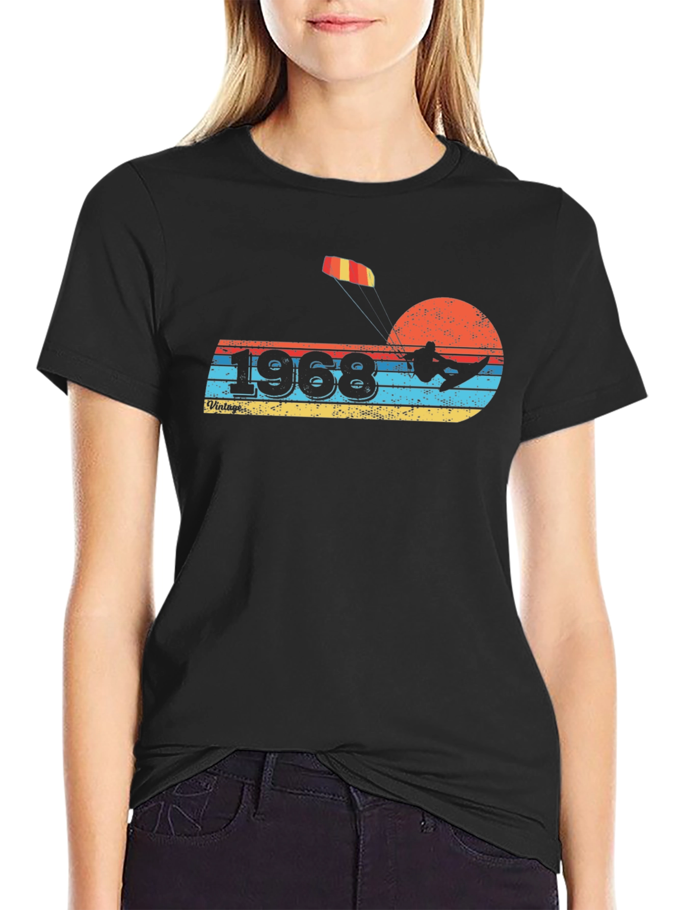 1968 Kitesurfing T-Shirt Vintage Style Tee